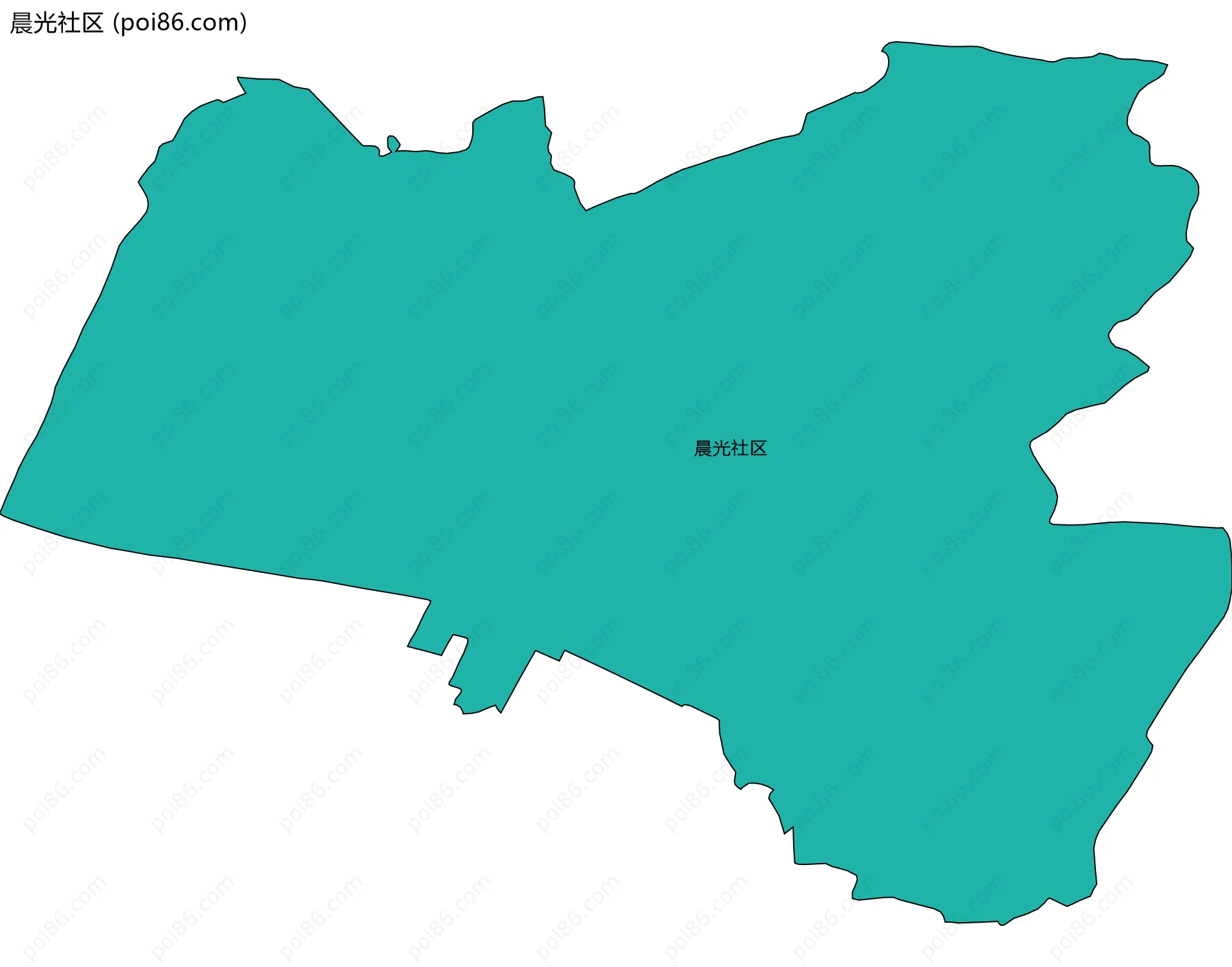 晨光社区边界地图