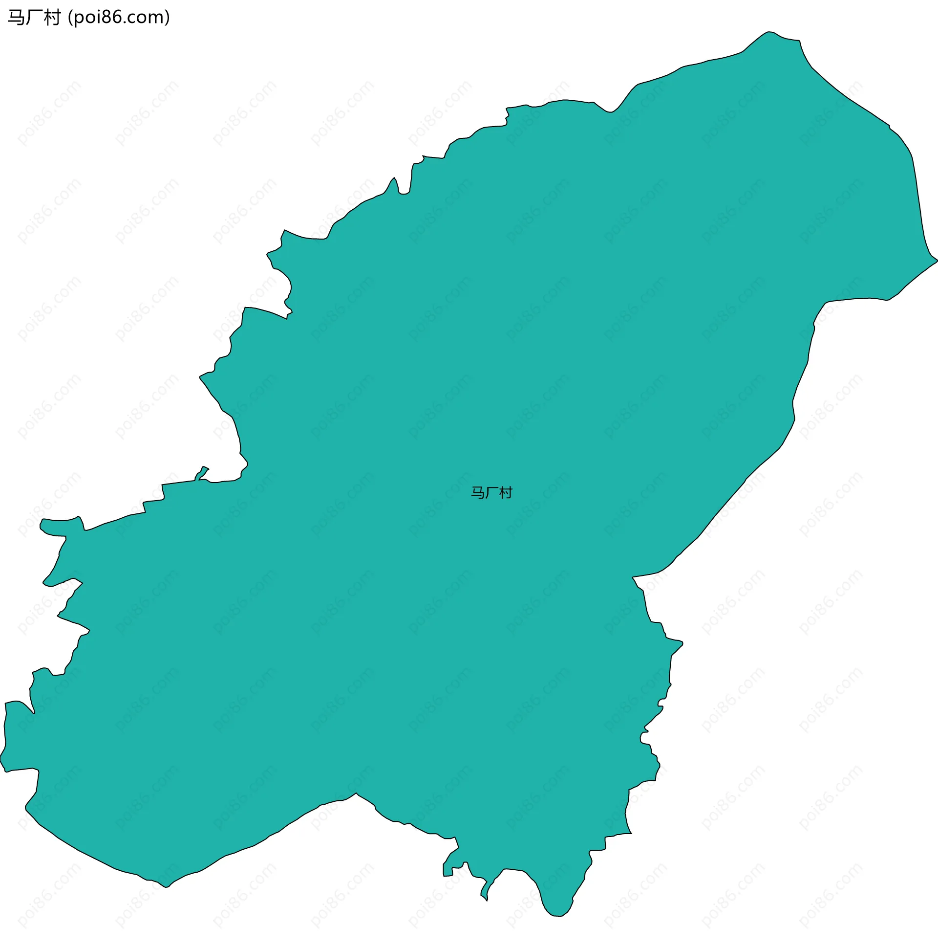 马厂村边界地图