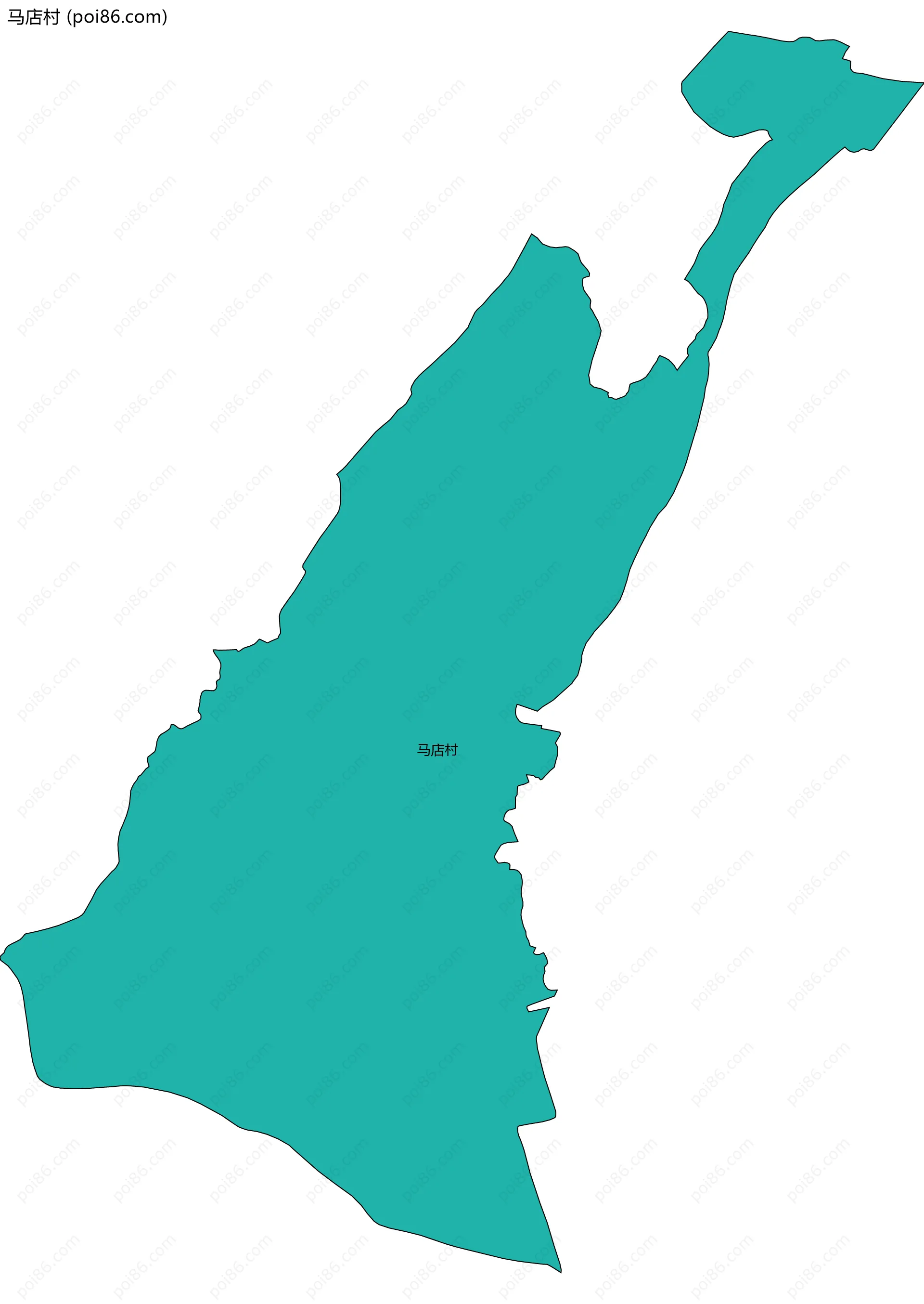 马店村边界地图