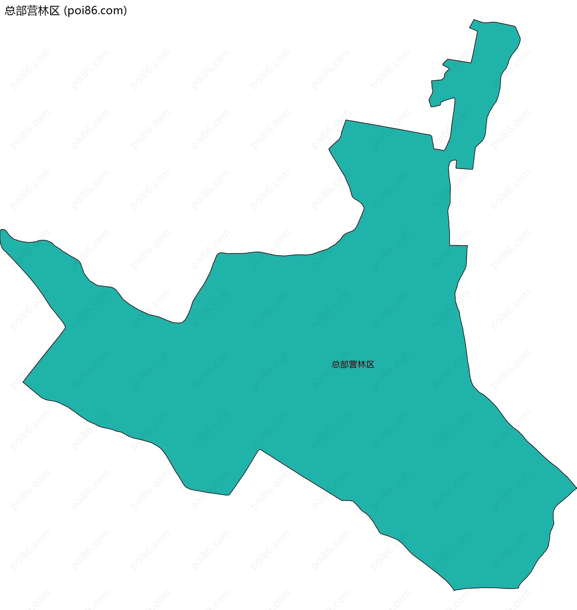 总部营林区边界地图
