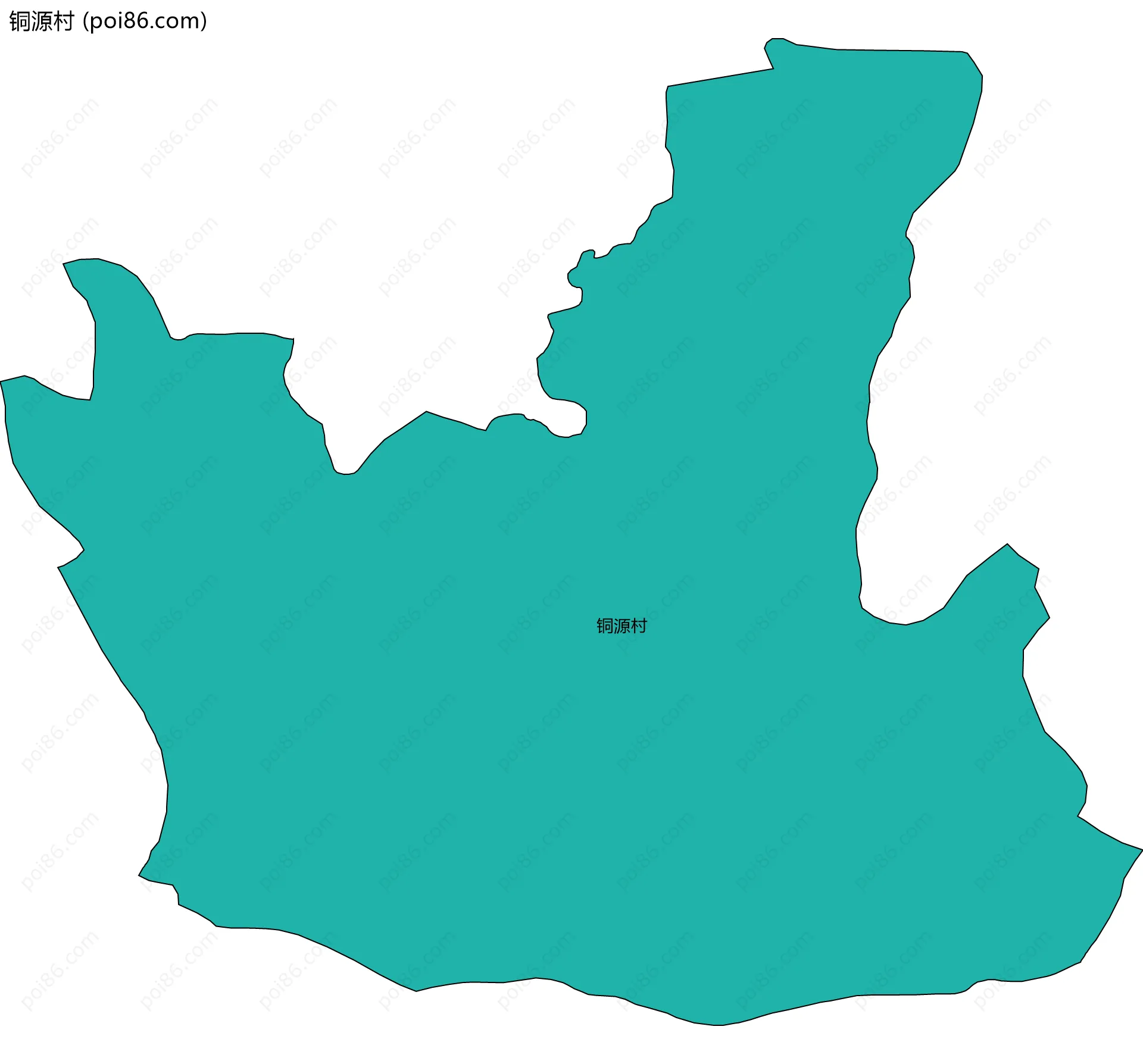 铜源村边界地图