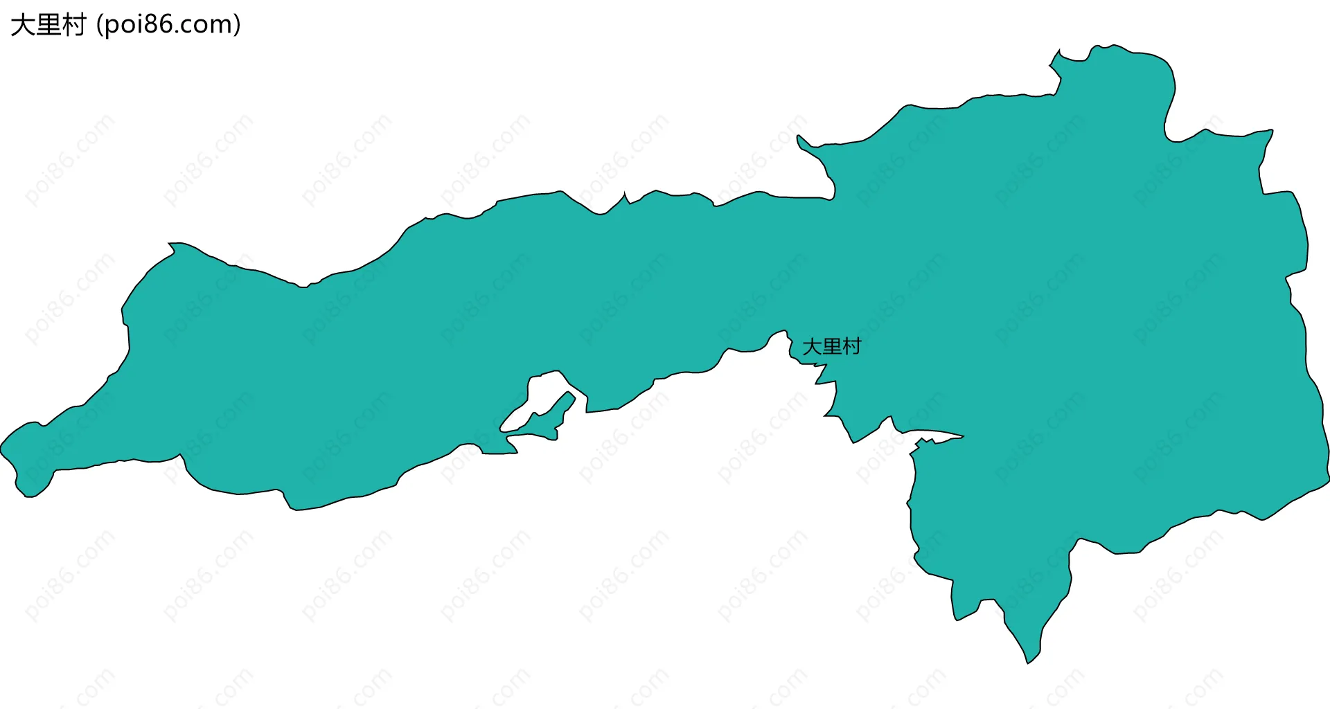 大里村边界地图