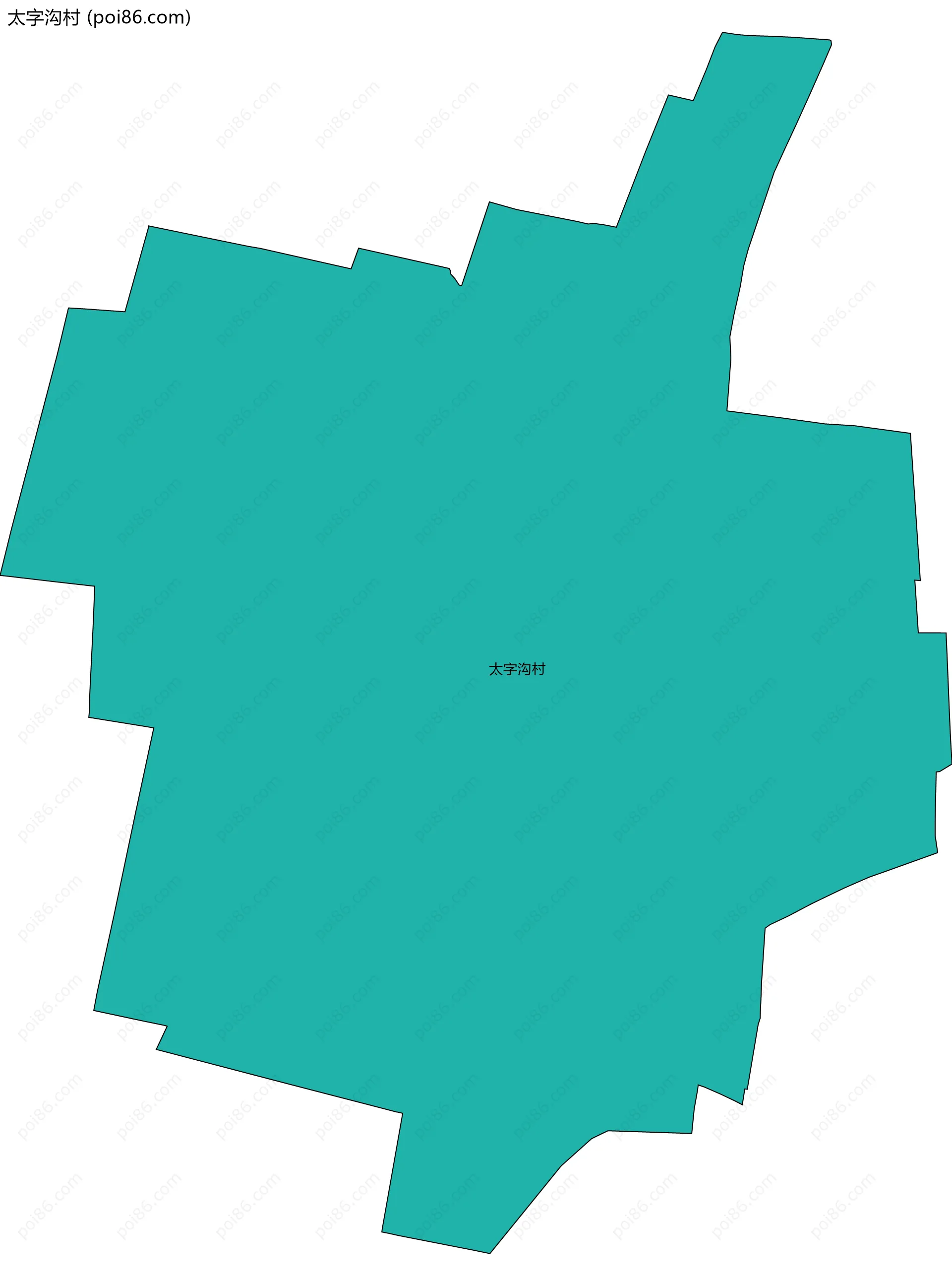 太字沟村边界地图