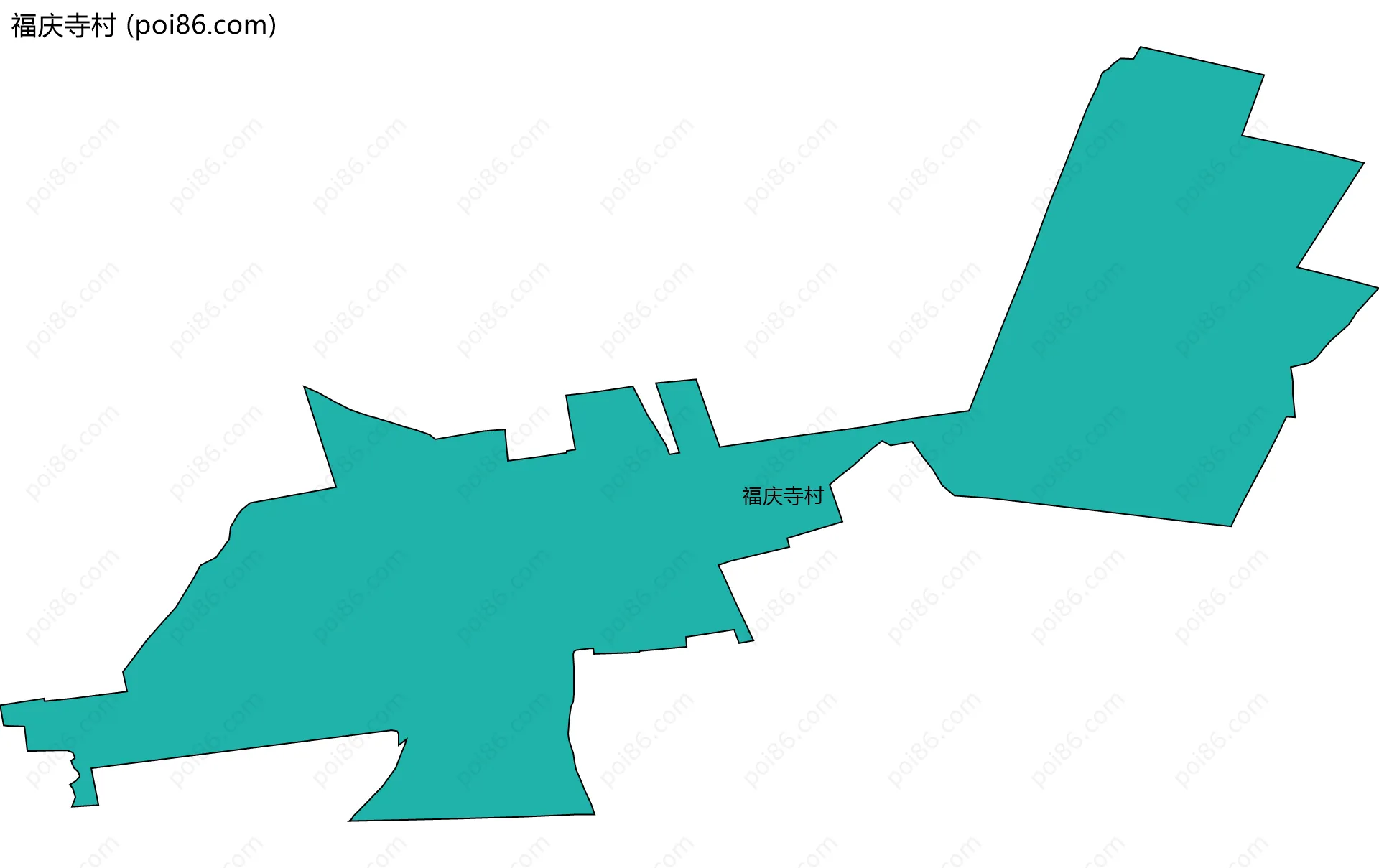 福庆寺村边界地图