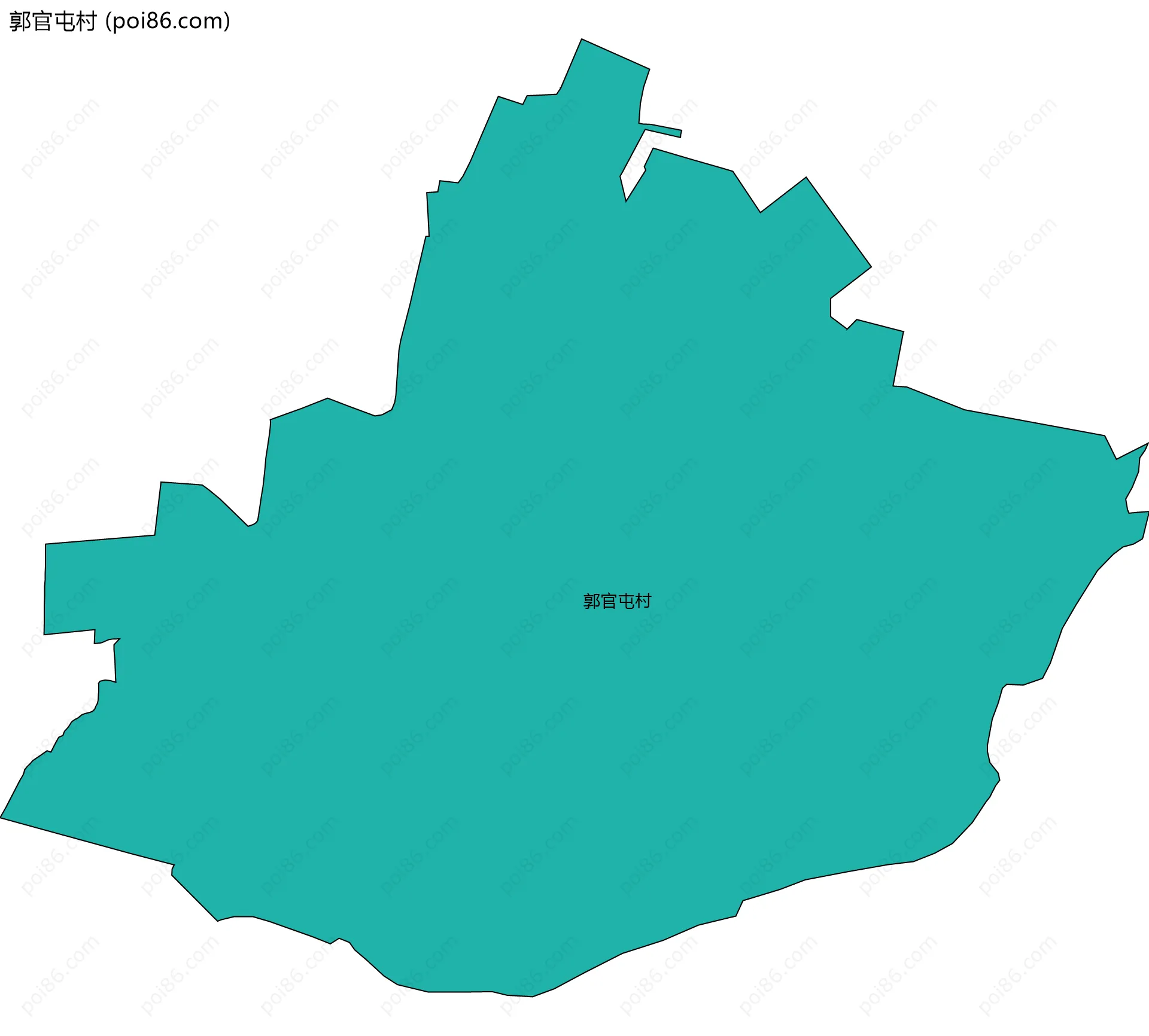 郭官屯村边界地图
