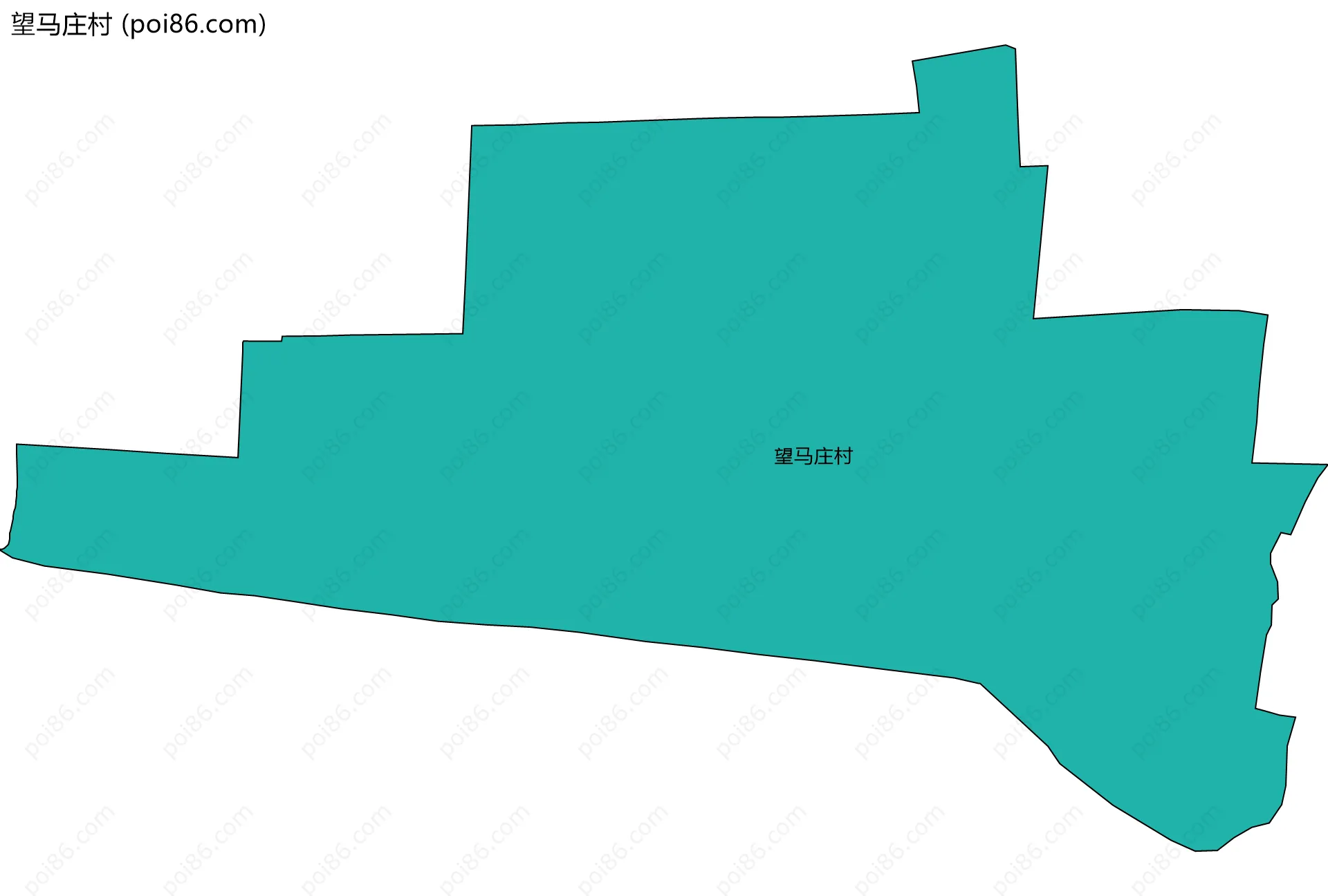 望马庄村边界地图