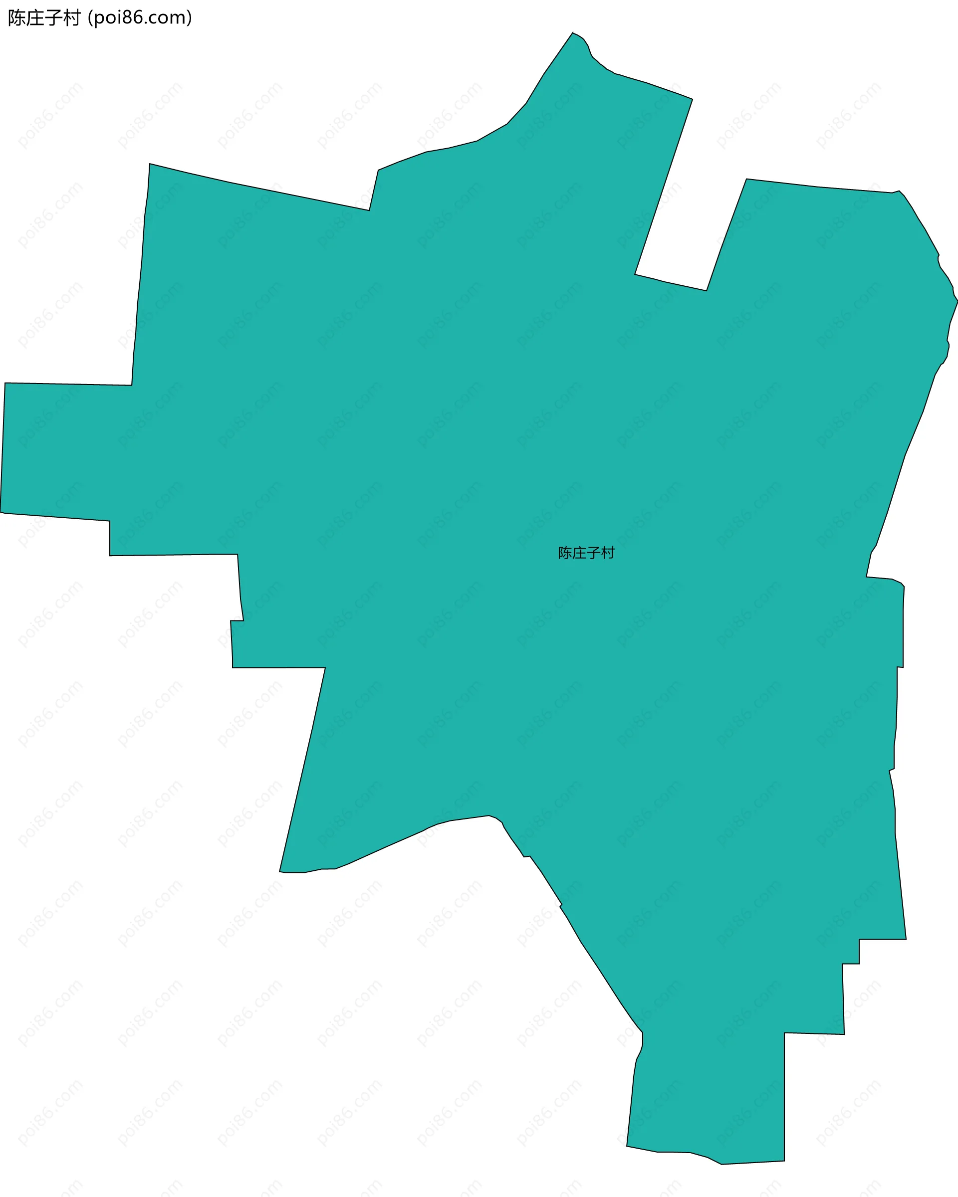 陈庄子村边界地图