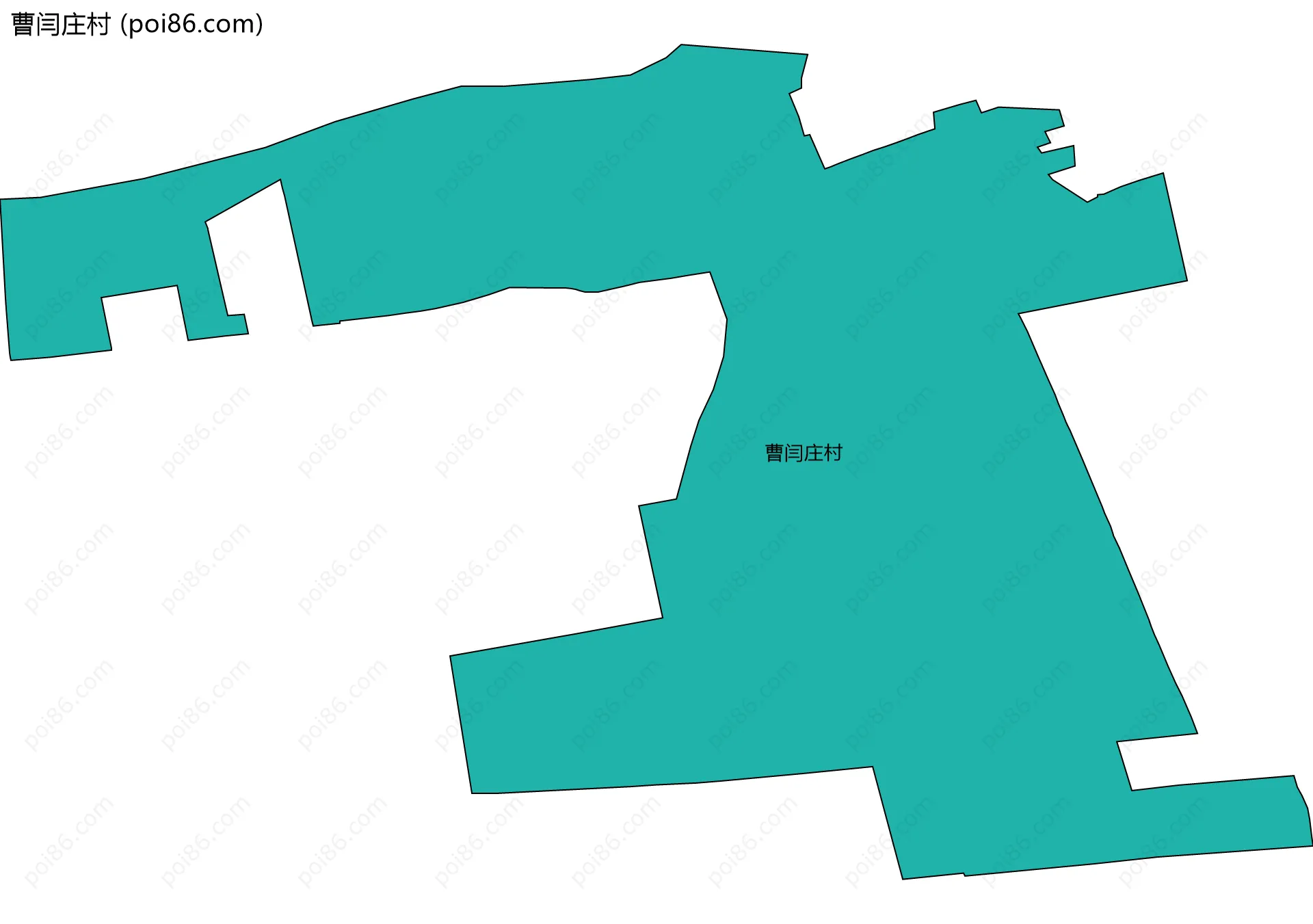 曹闫庄村边界地图