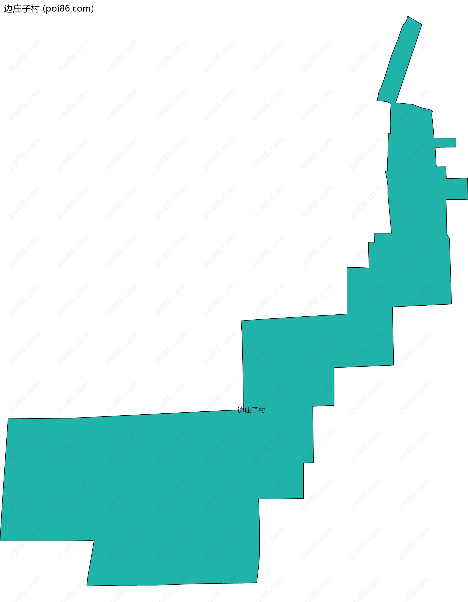 边庄子村边界地图
