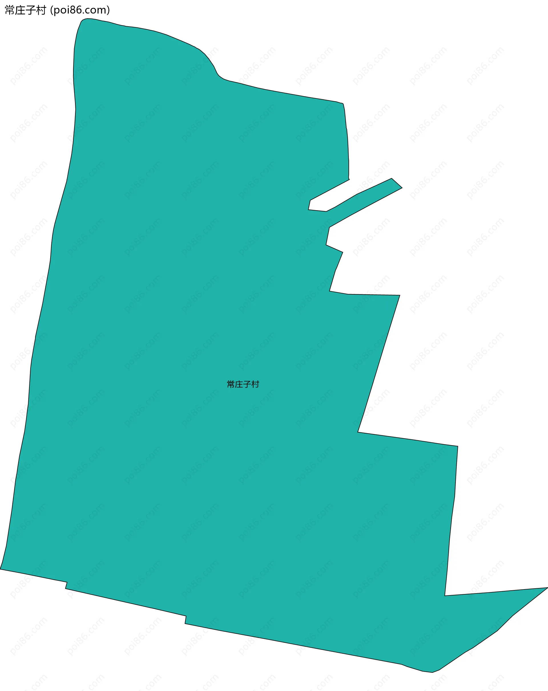 常庄子村边界地图