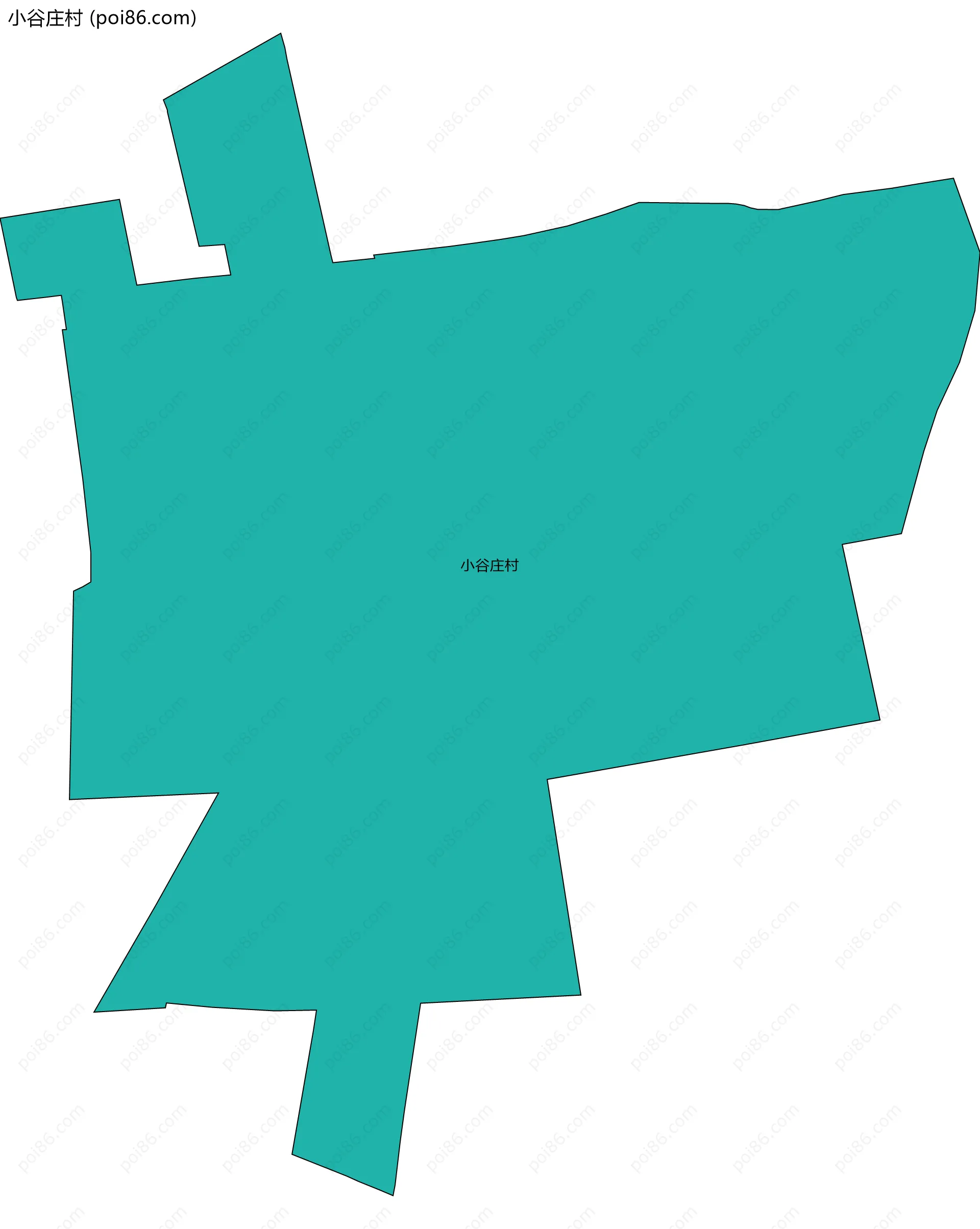 小谷庄村边界地图