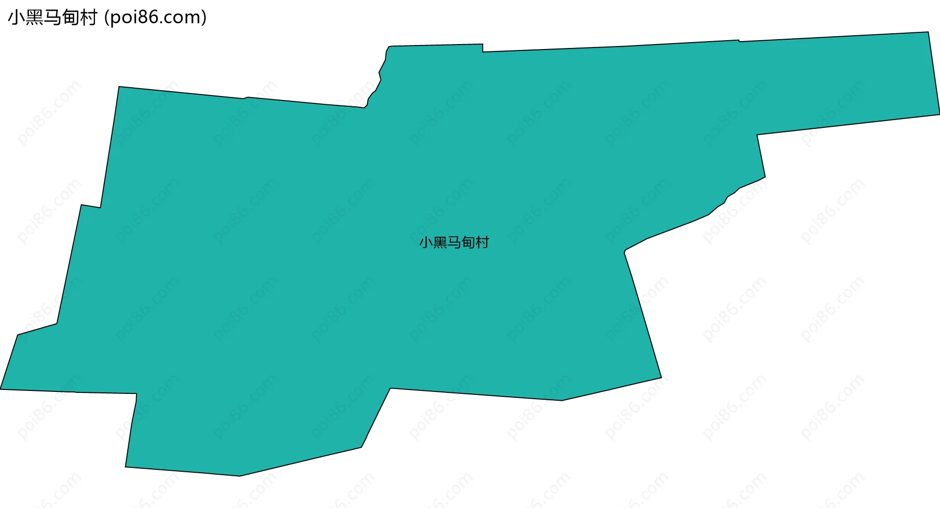 小黑马甸村边界地图