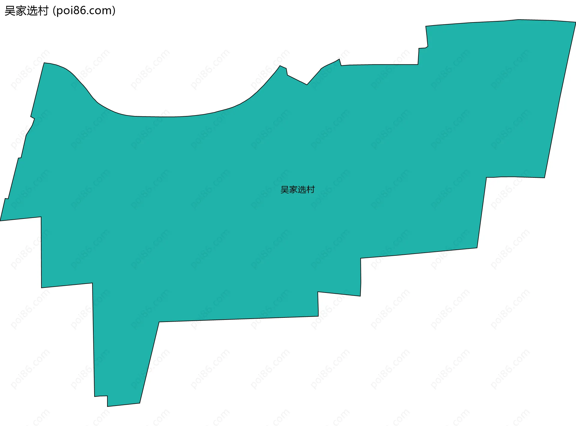吴家选村边界地图