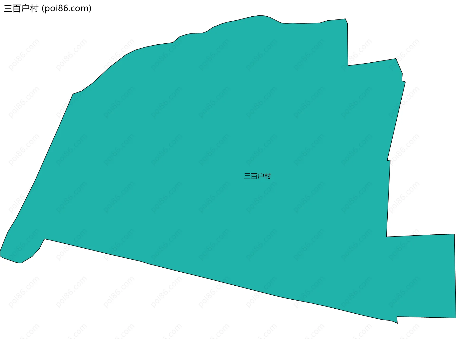 三百户村边界地图