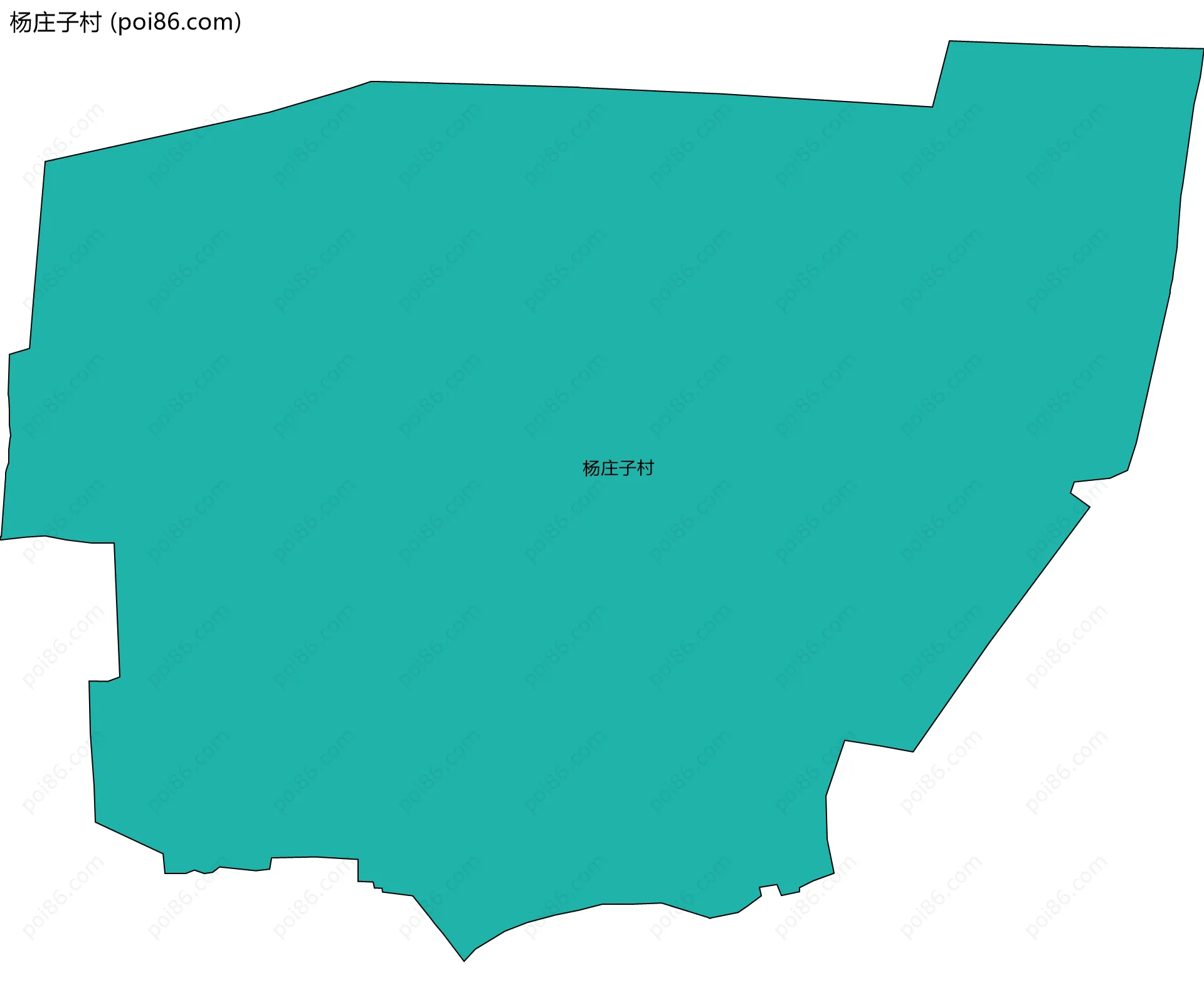 杨庄子村边界地图