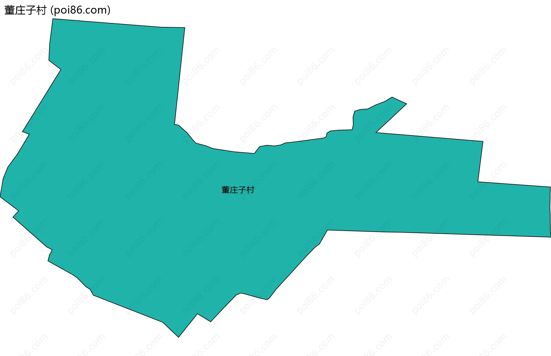 董庄子村边界地图