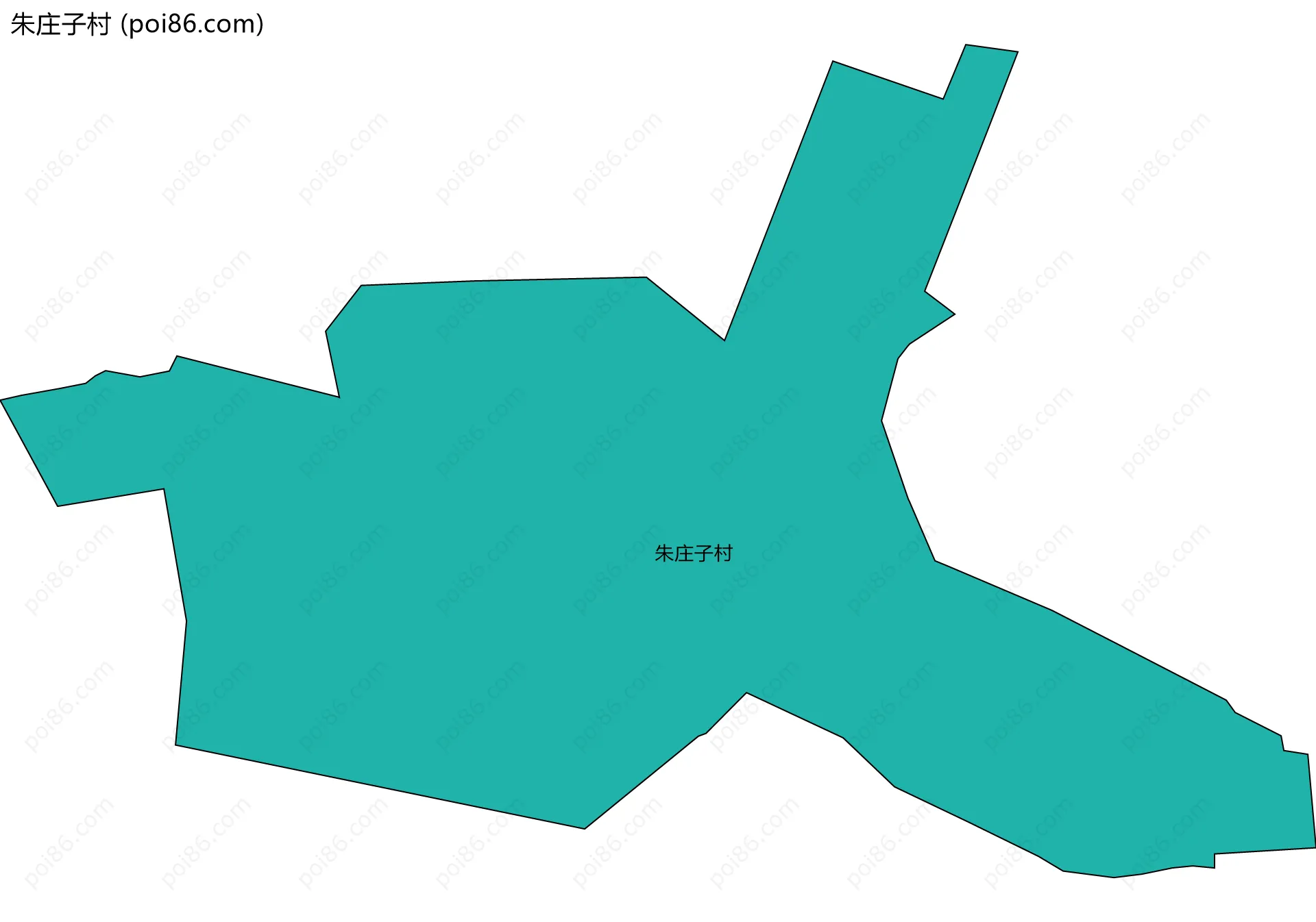 朱庄子村边界地图