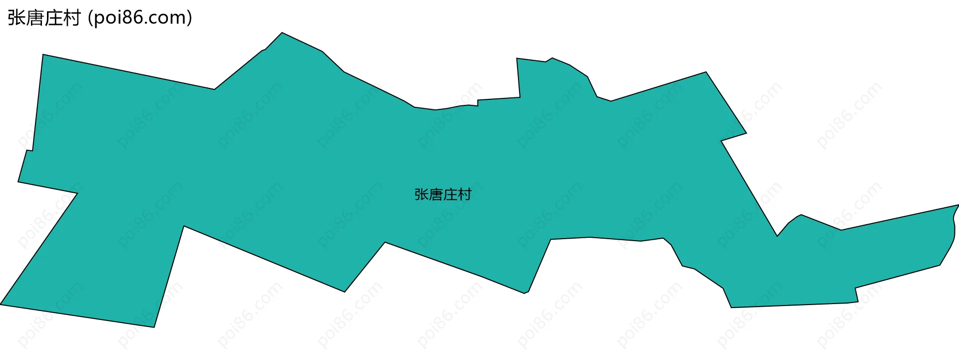 张唐庄村边界地图