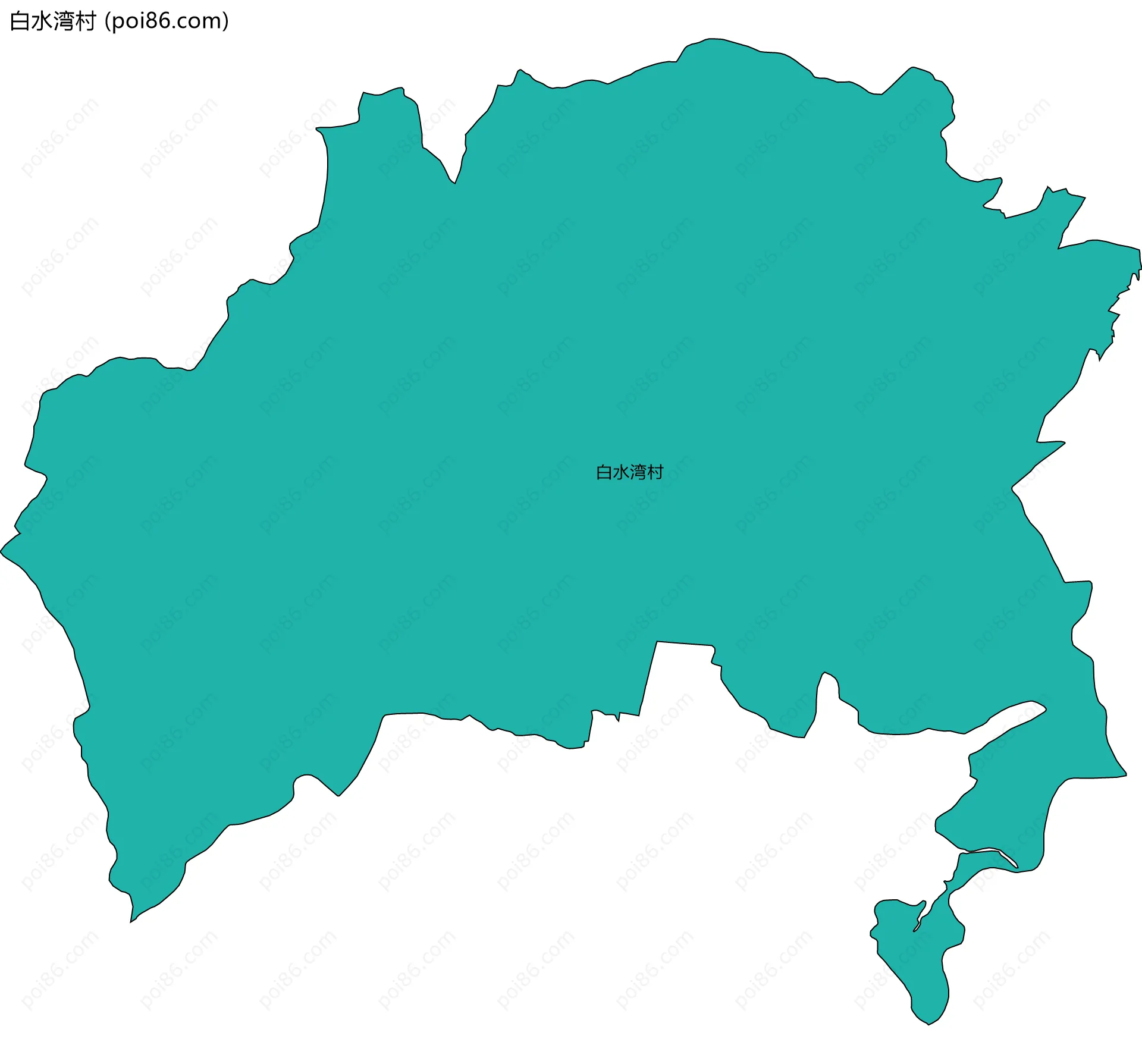 白水湾村边界地图