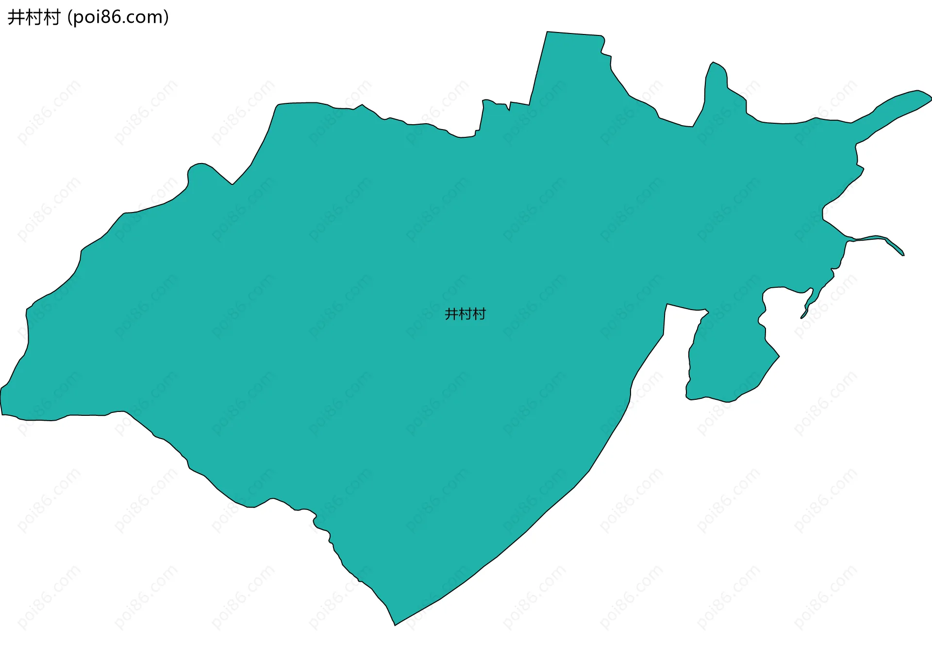井村村边界地图