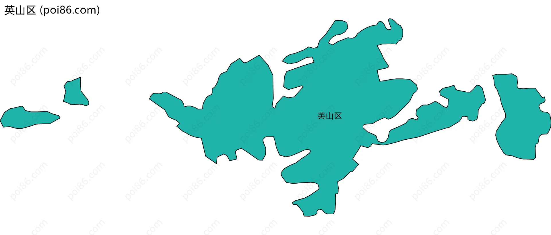 英山区边界地图