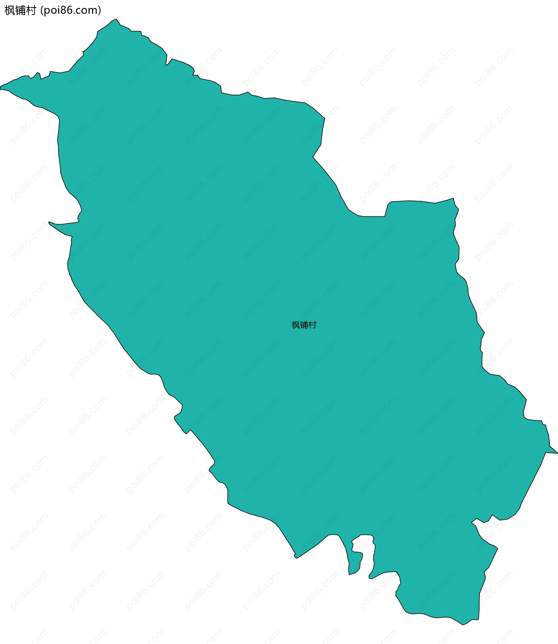 枫铺村边界地图