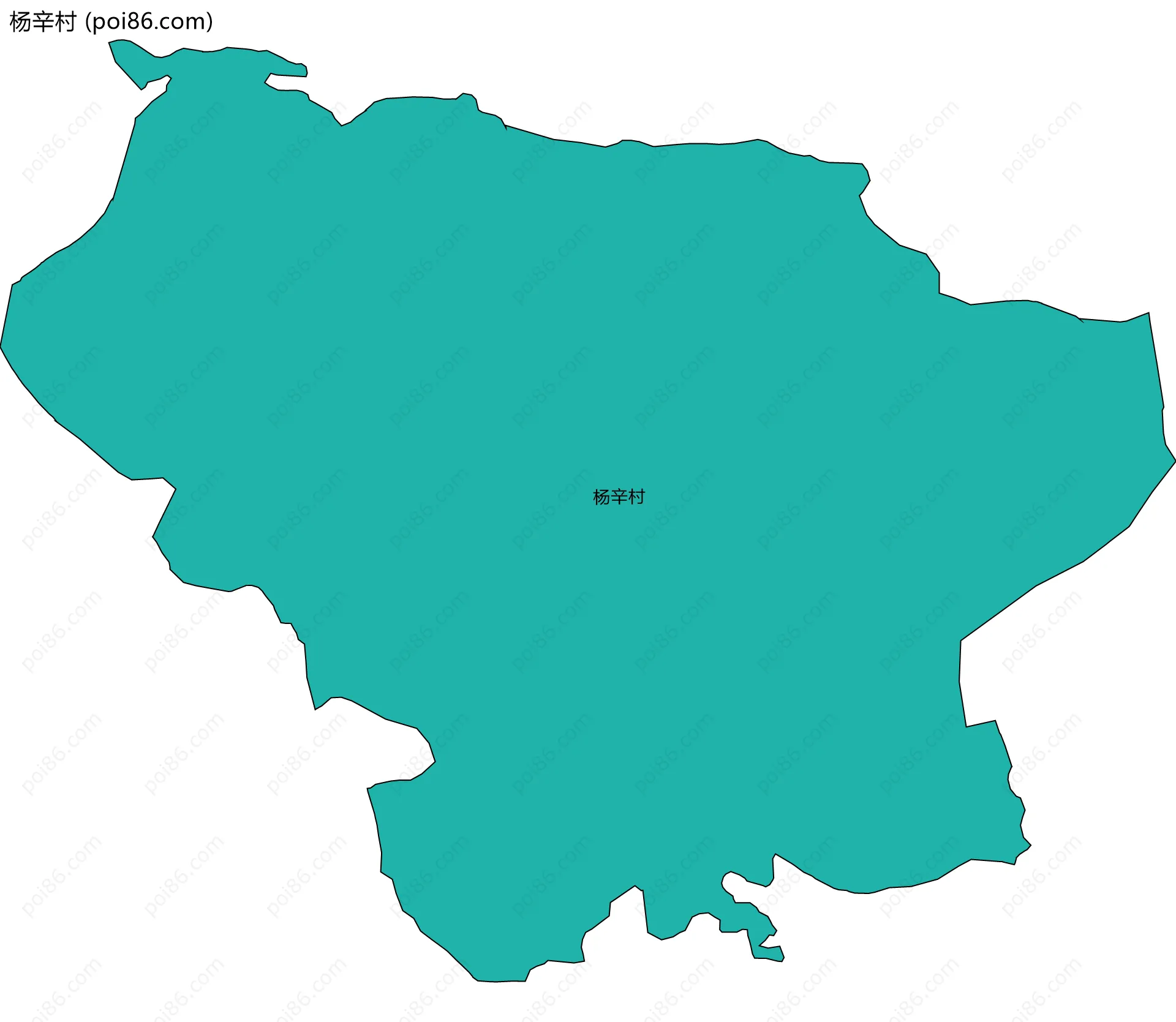 杨辛村边界地图