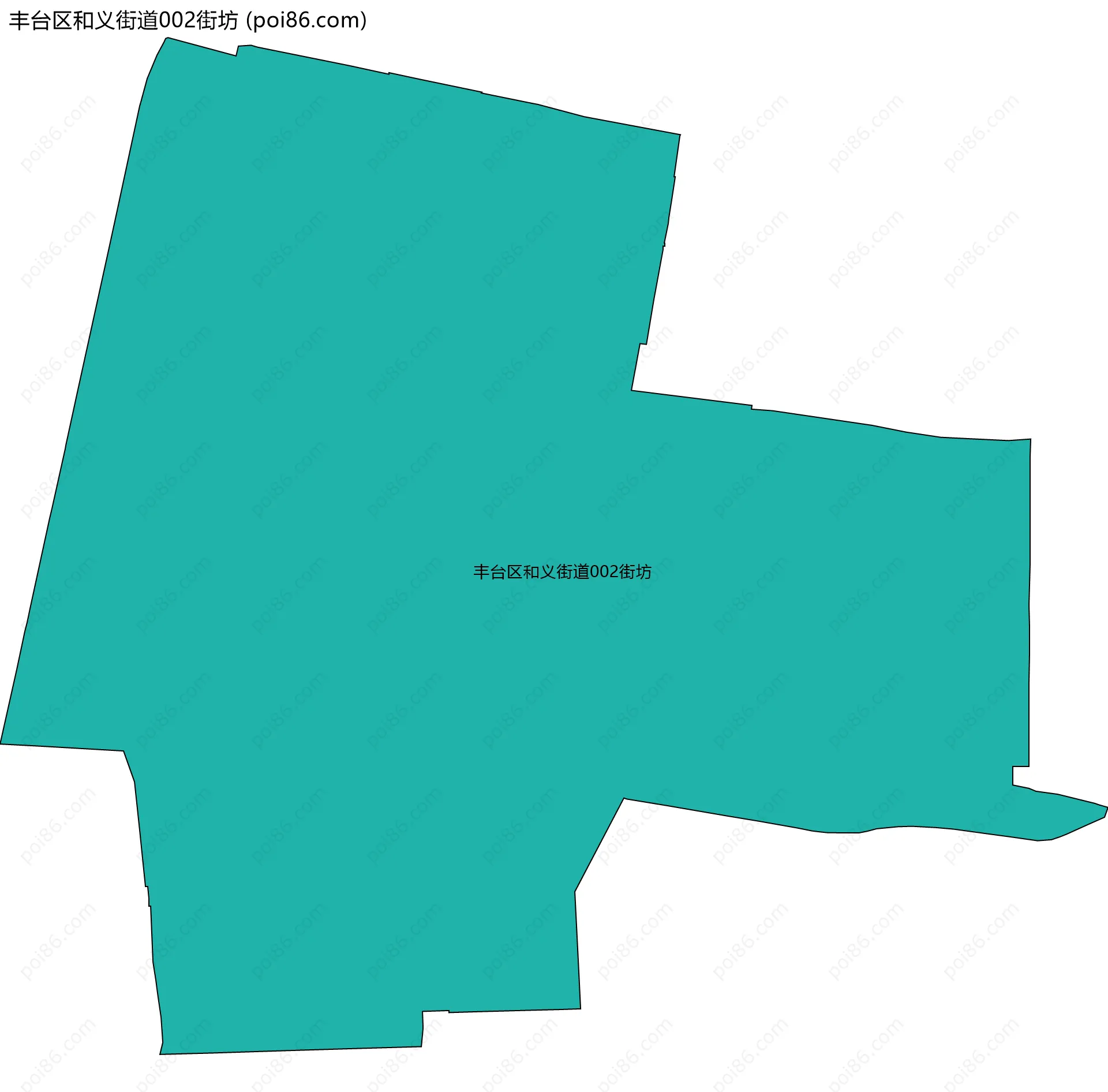 丰台区和义街道002街坊边界地图