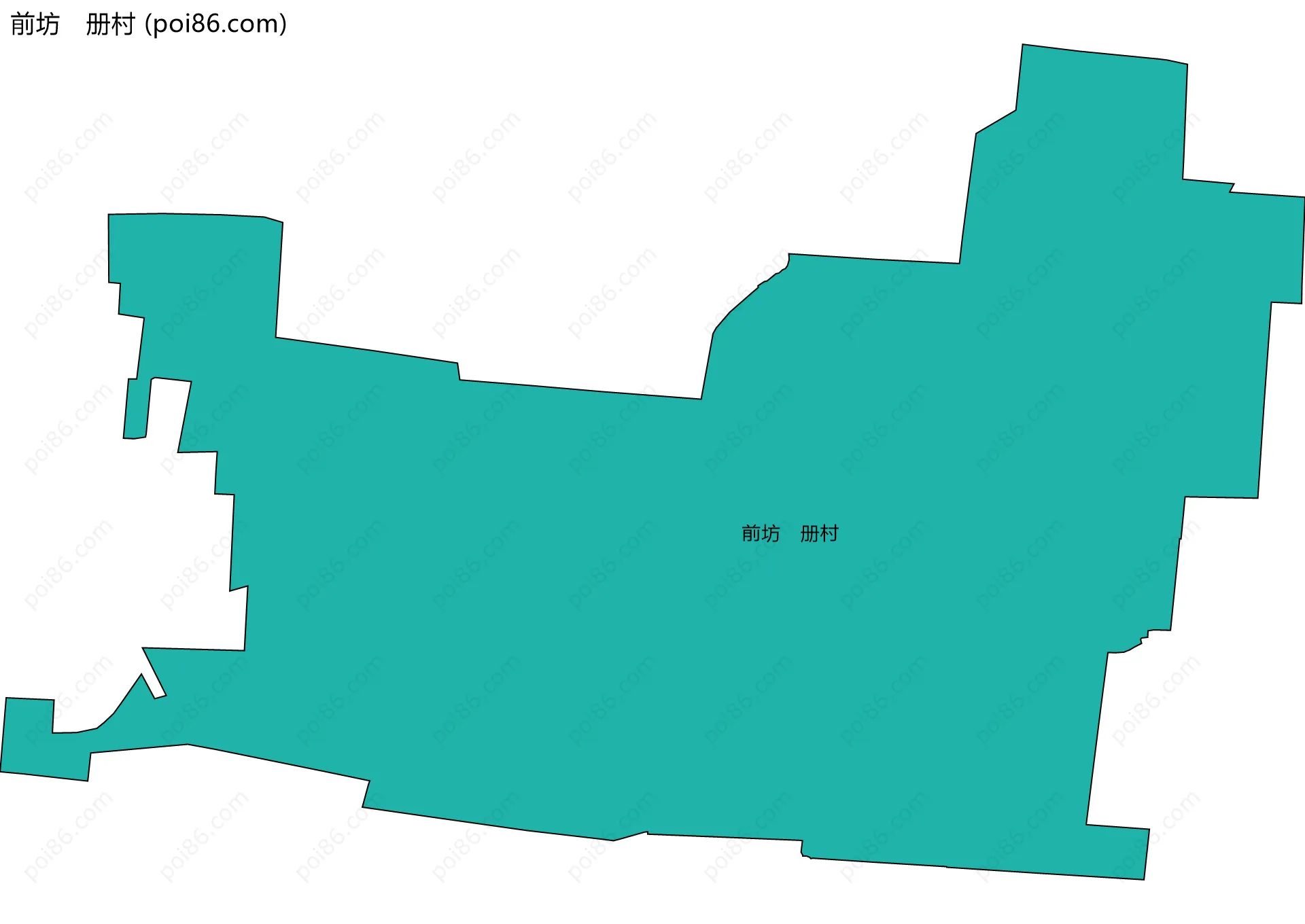 前坊　册村边界地图