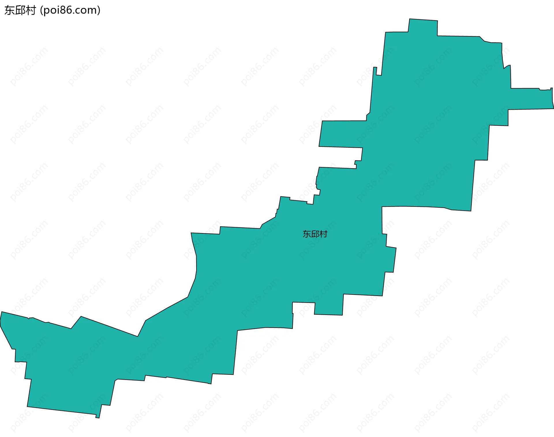 东邱村边界地图
