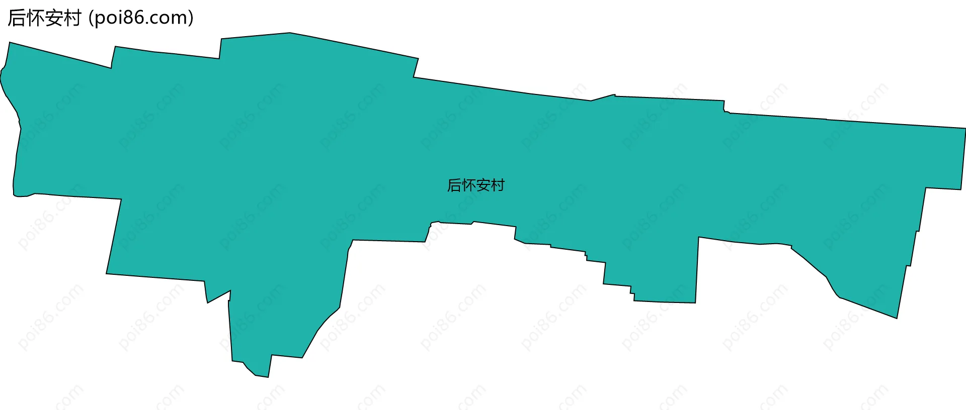 后怀安村边界地图