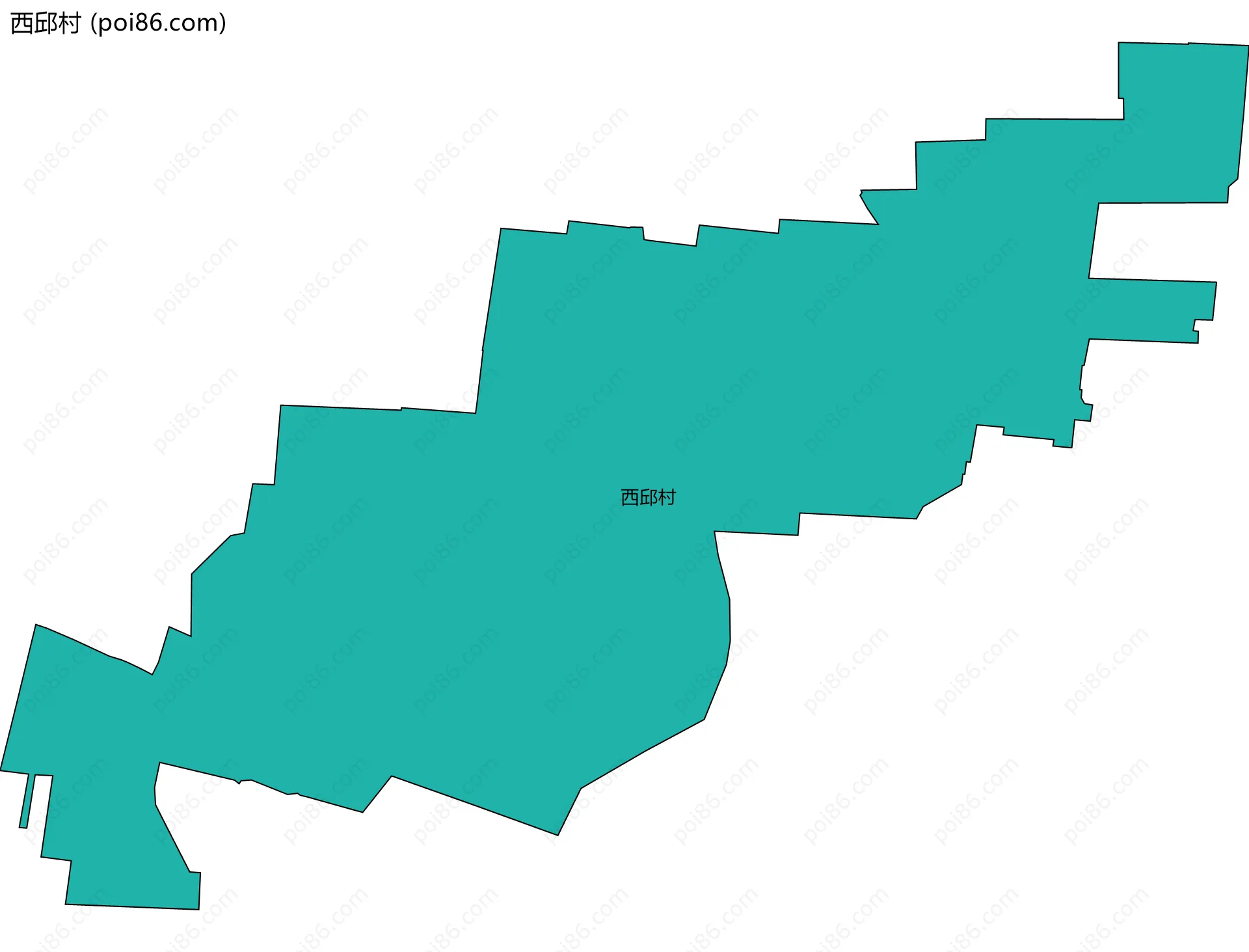西邱村边界地图