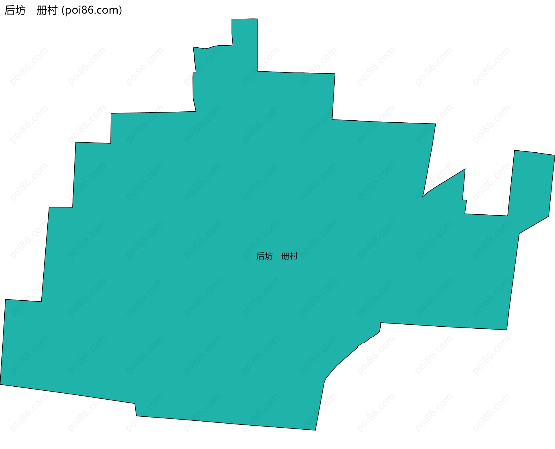 后坊　册村边界地图