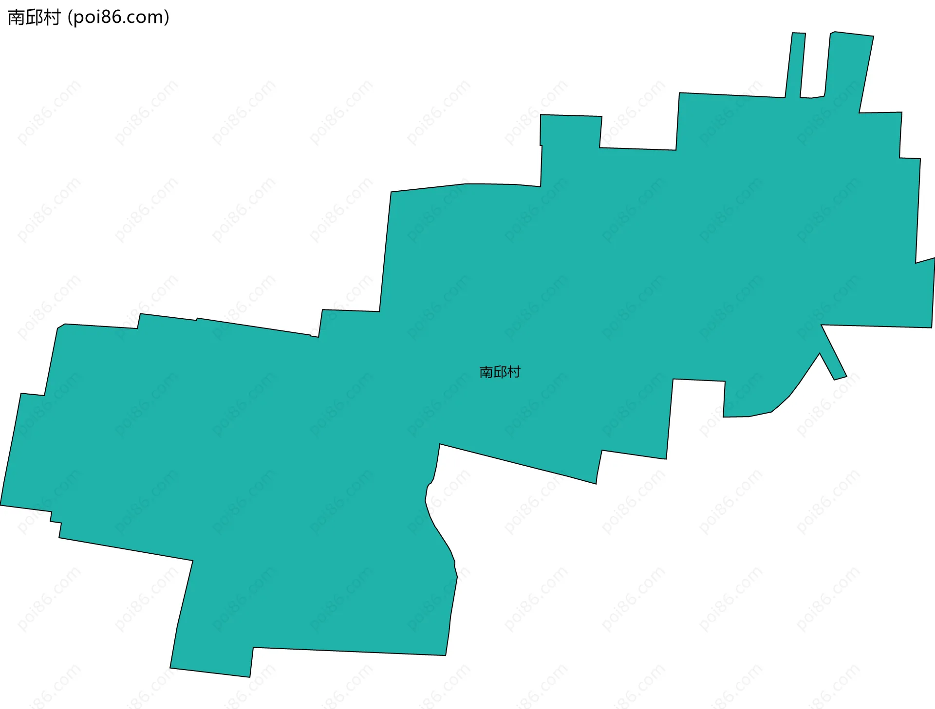 南邱村边界地图