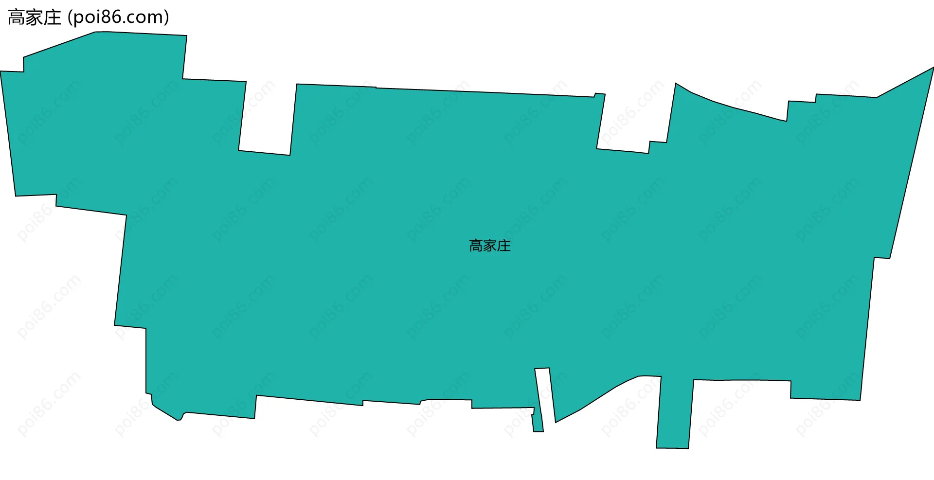 高家庄边界地图