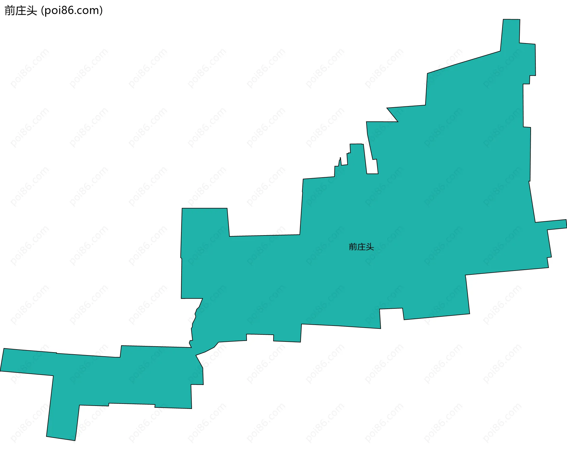 前庄头边界地图