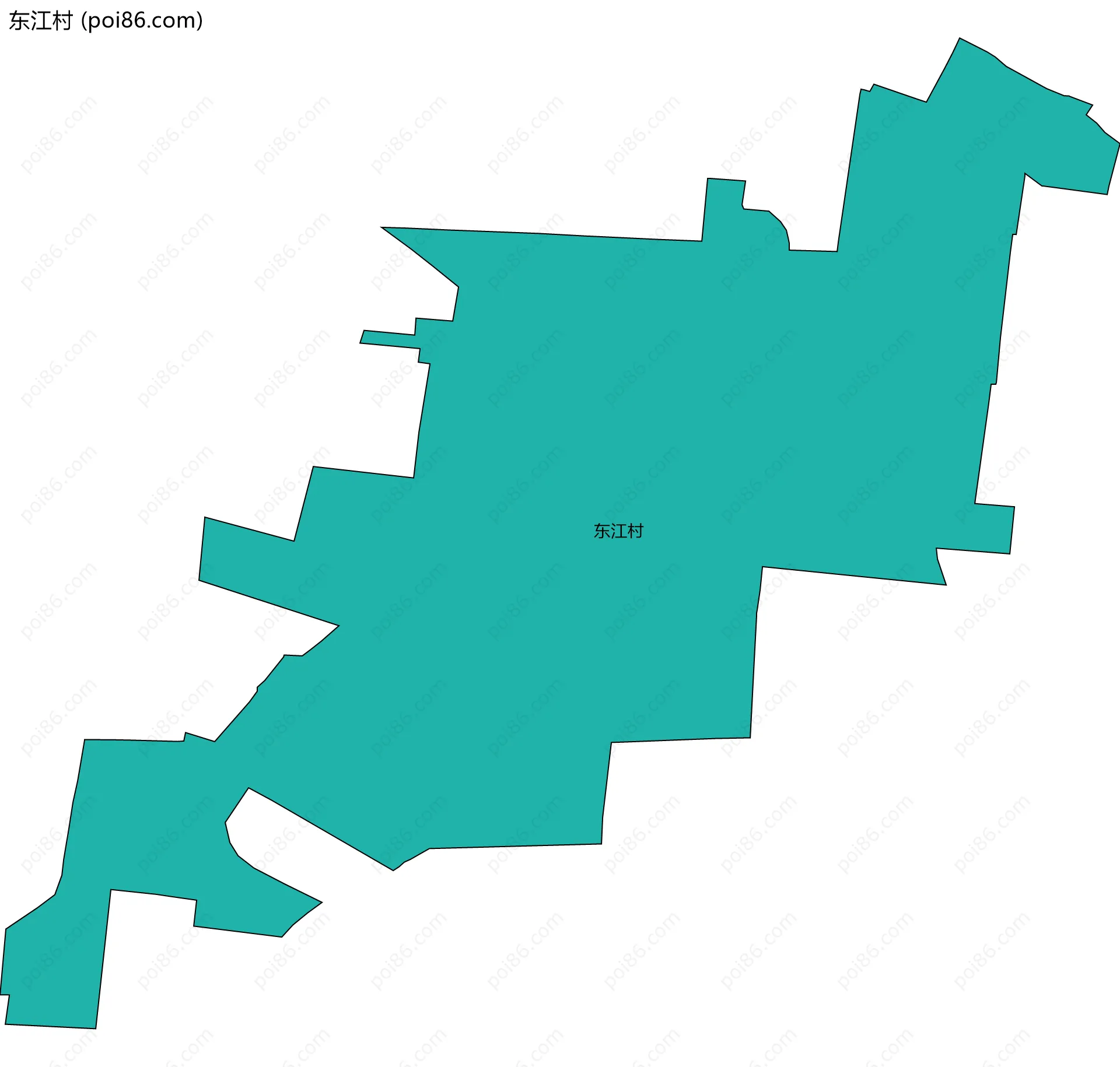 东江村边界地图
