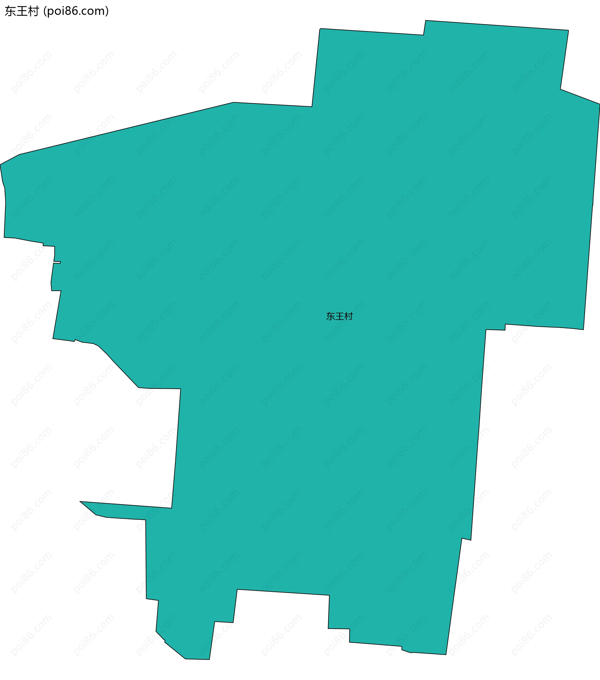 东王村边界地图