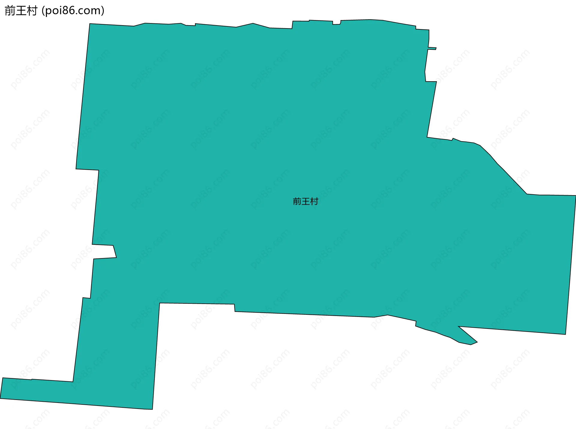 前王村边界地图