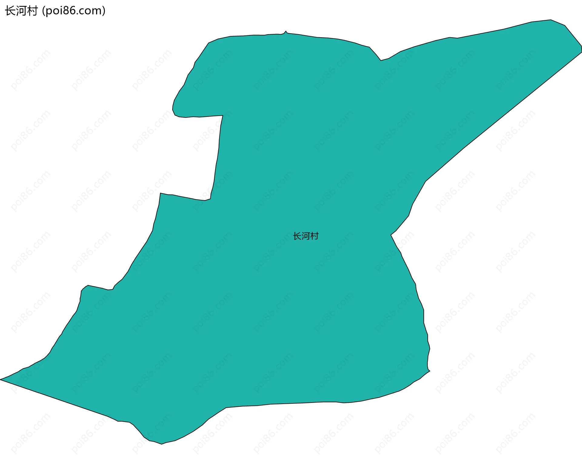 长河村边界地图