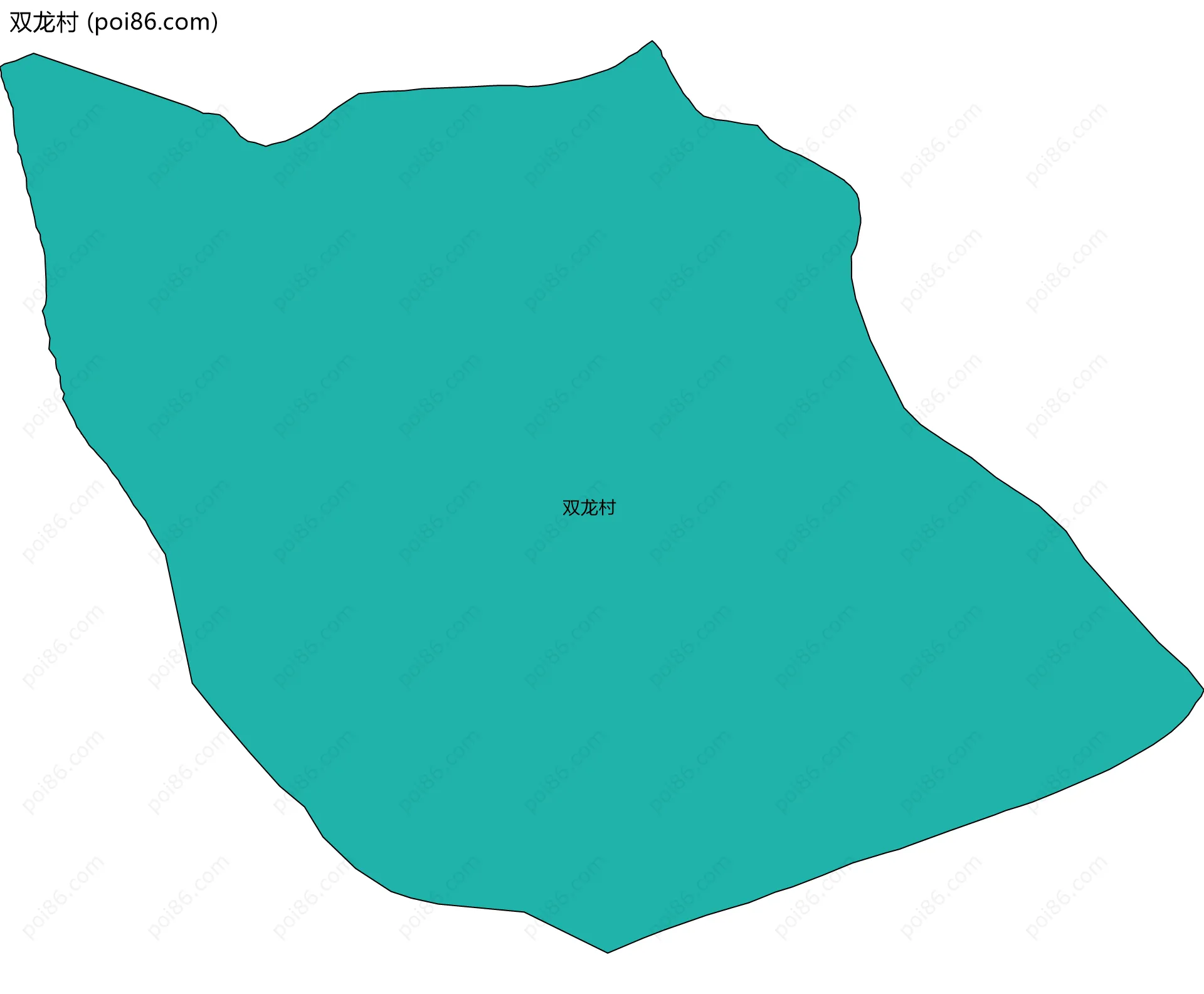 双龙村边界地图