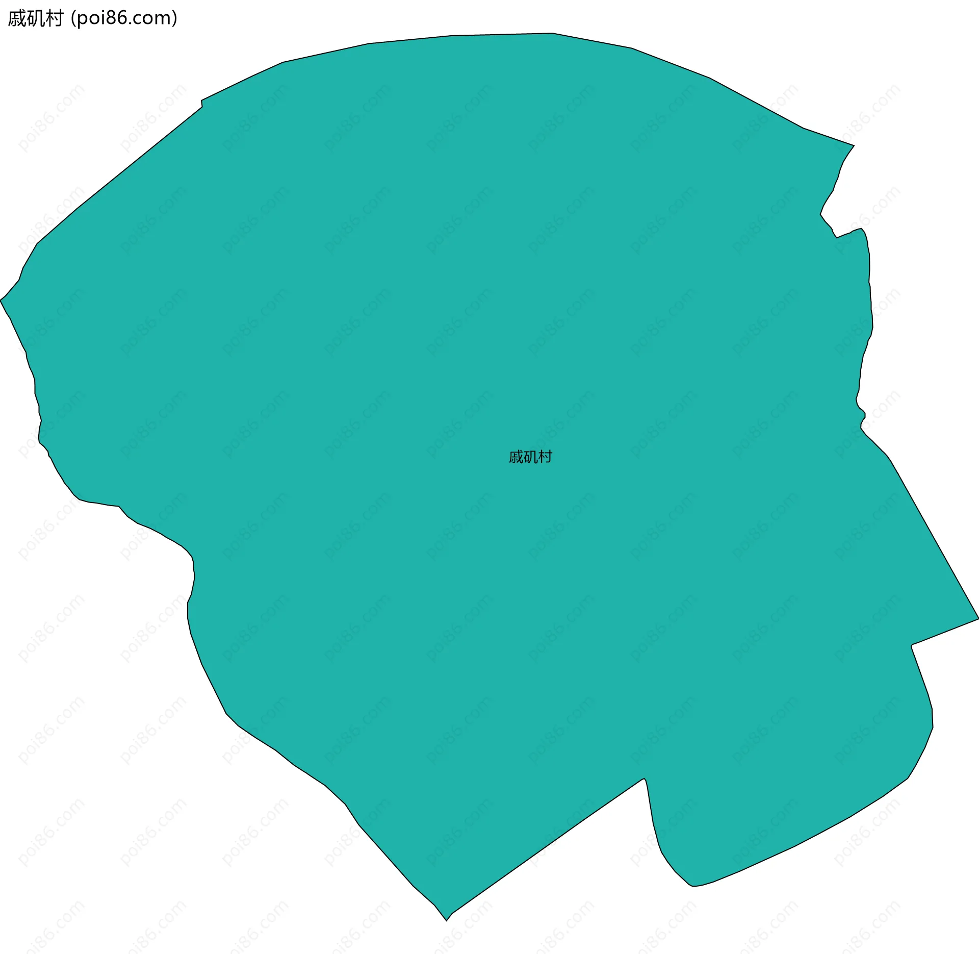 戚矶村边界地图