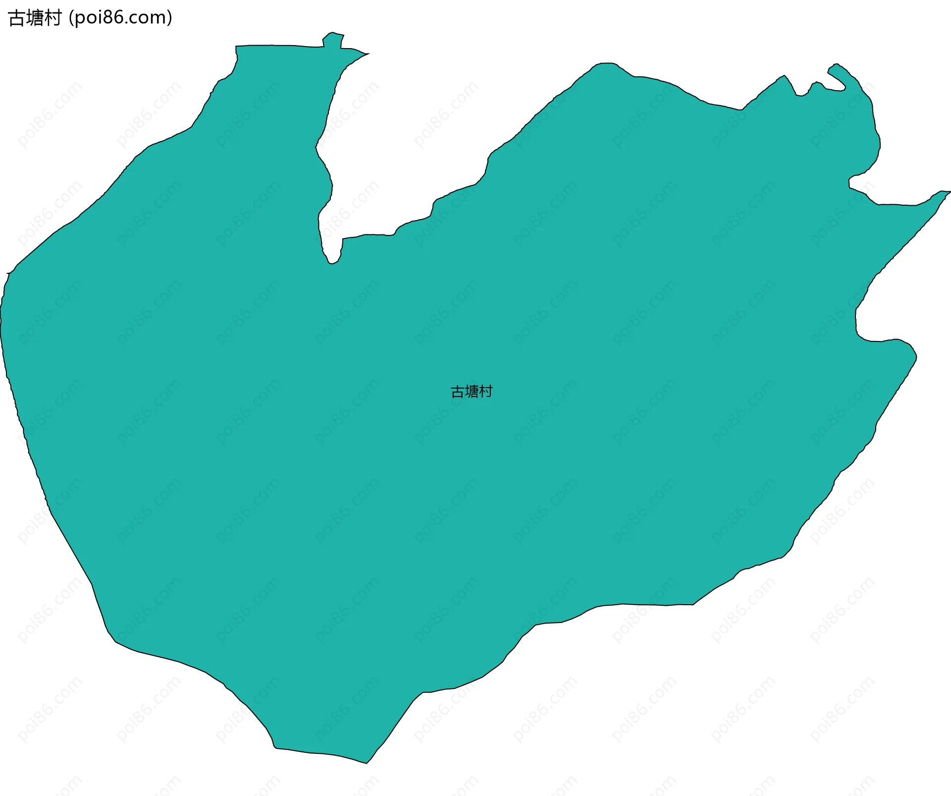 古塘村边界地图