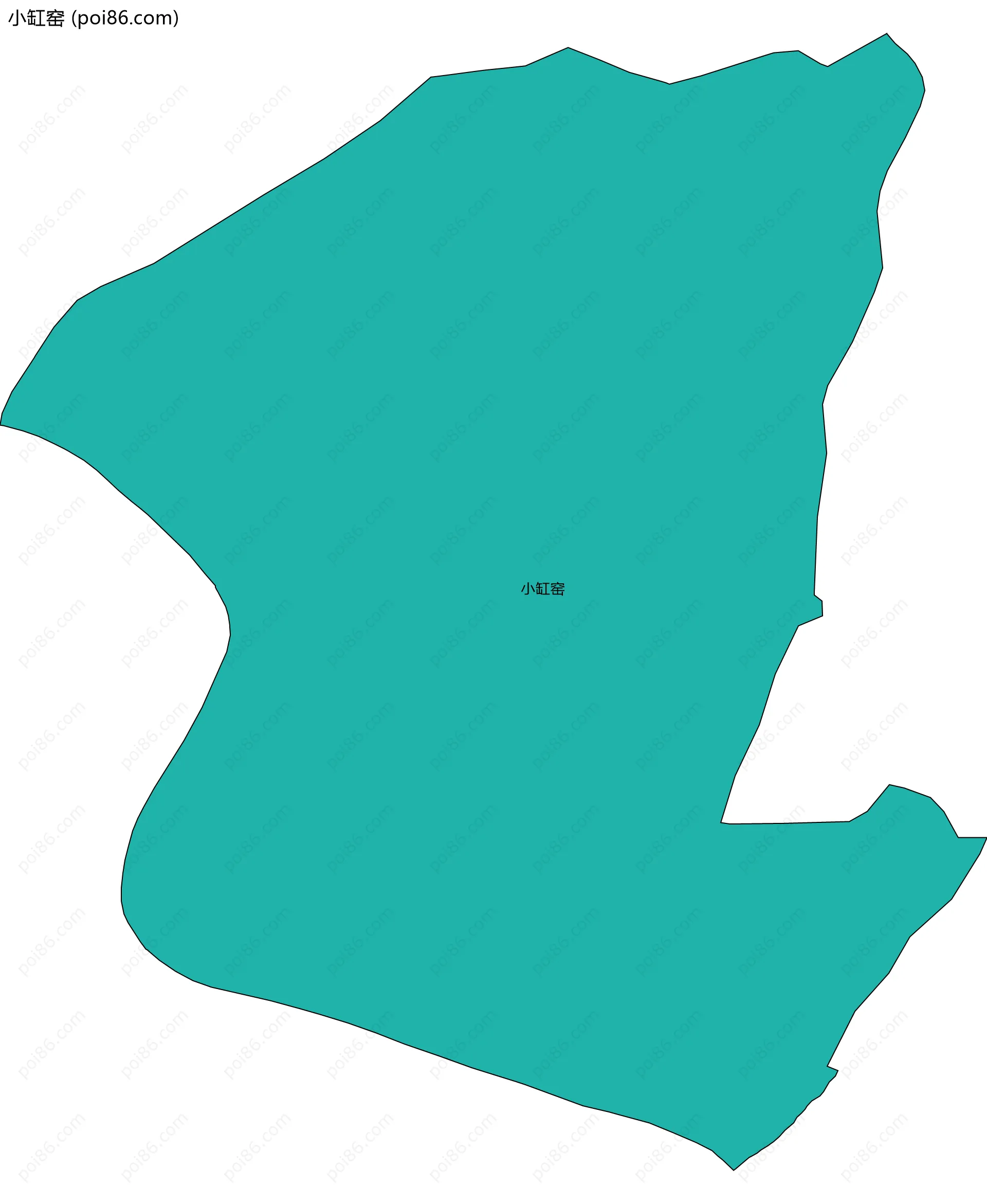 小缸窑边界地图