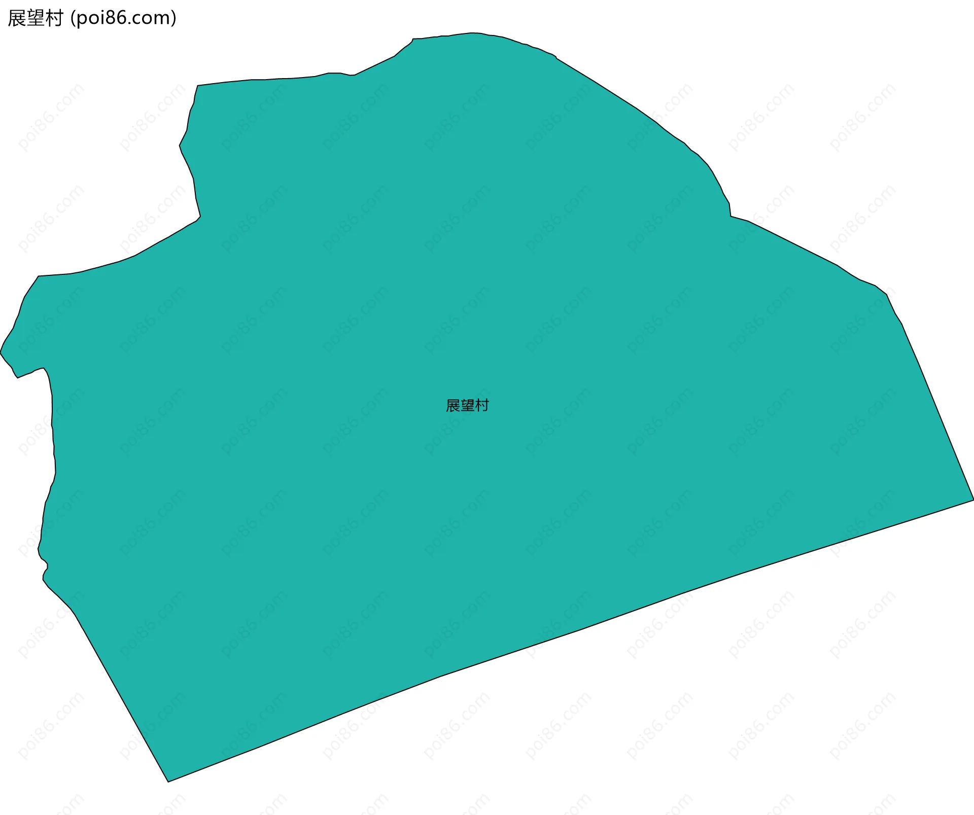 展望村边界地图