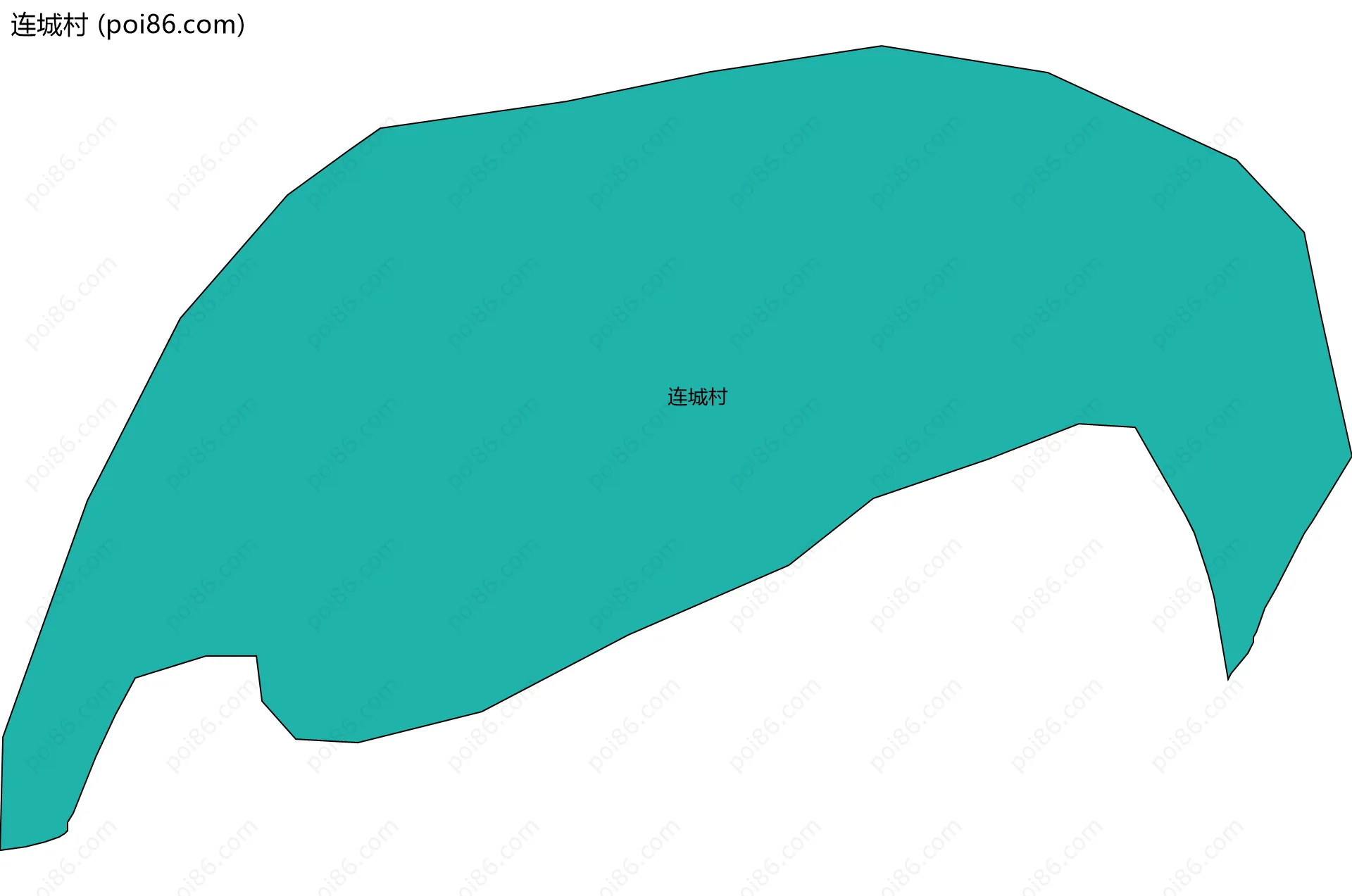 连城村边界地图