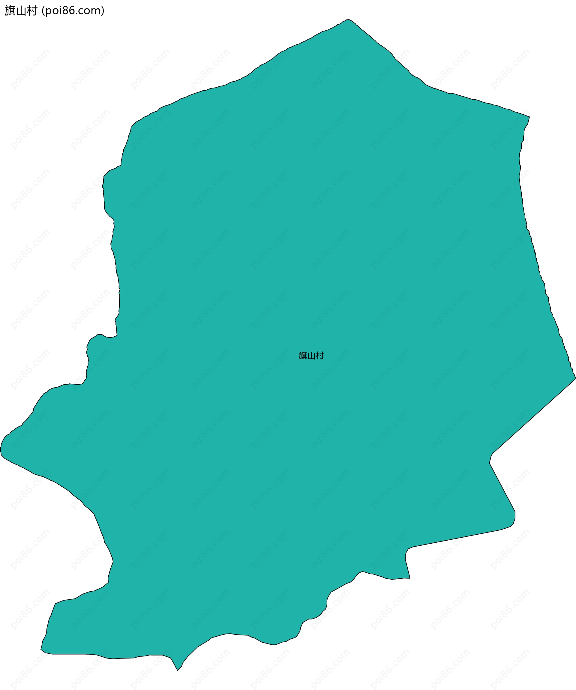 旗山村边界地图