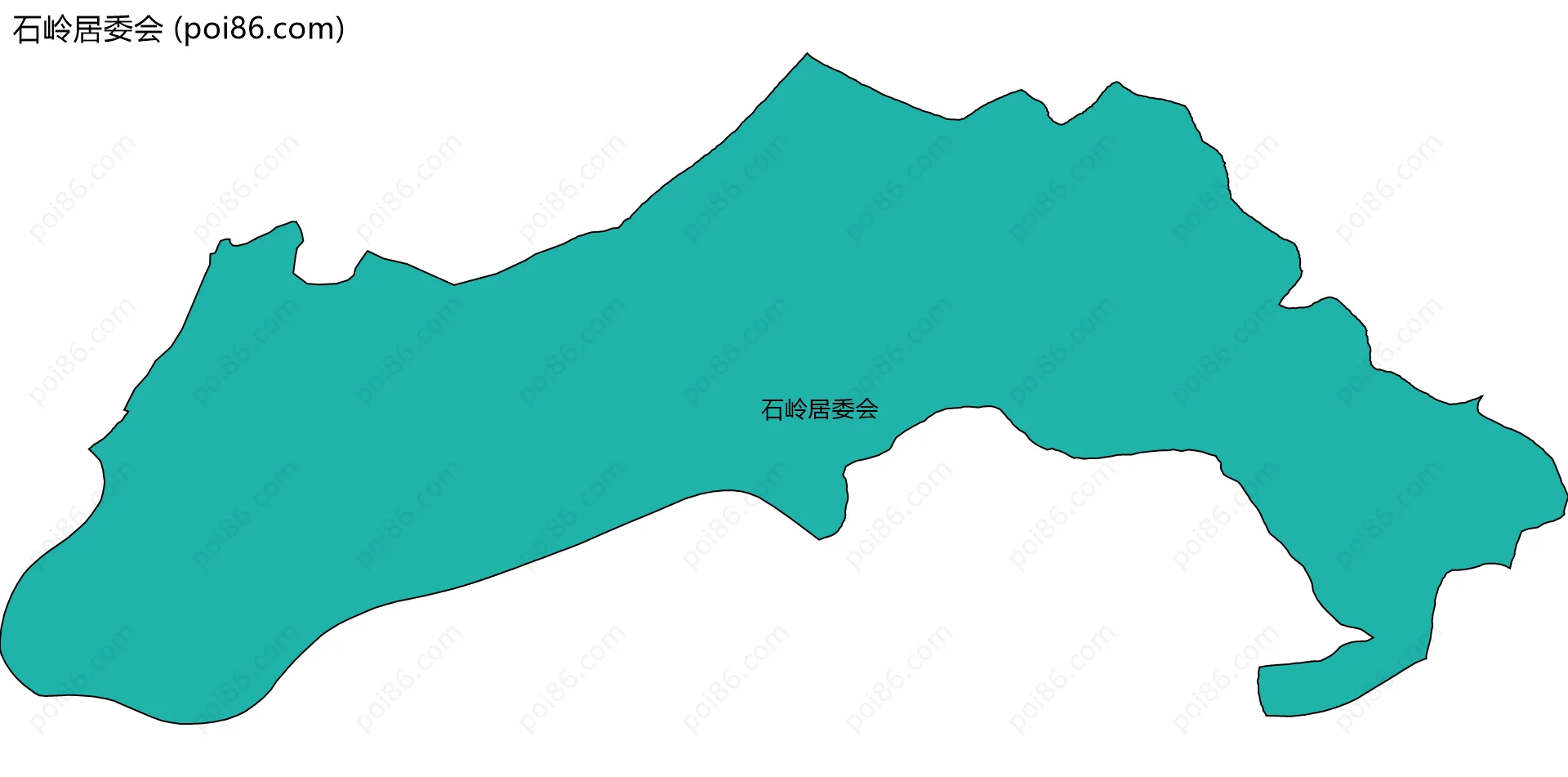 石岭居委会边界地图