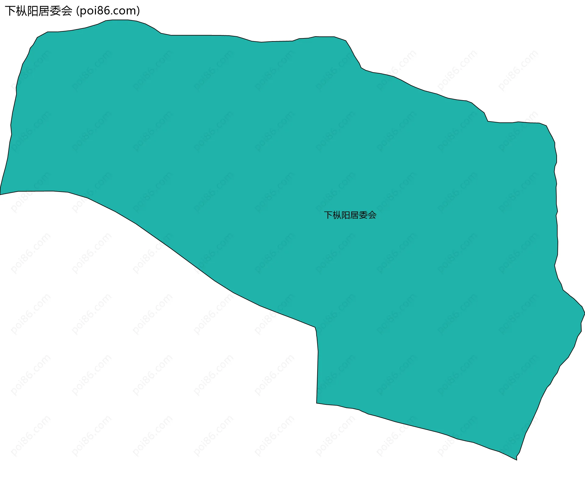 下枞阳居委会边界地图