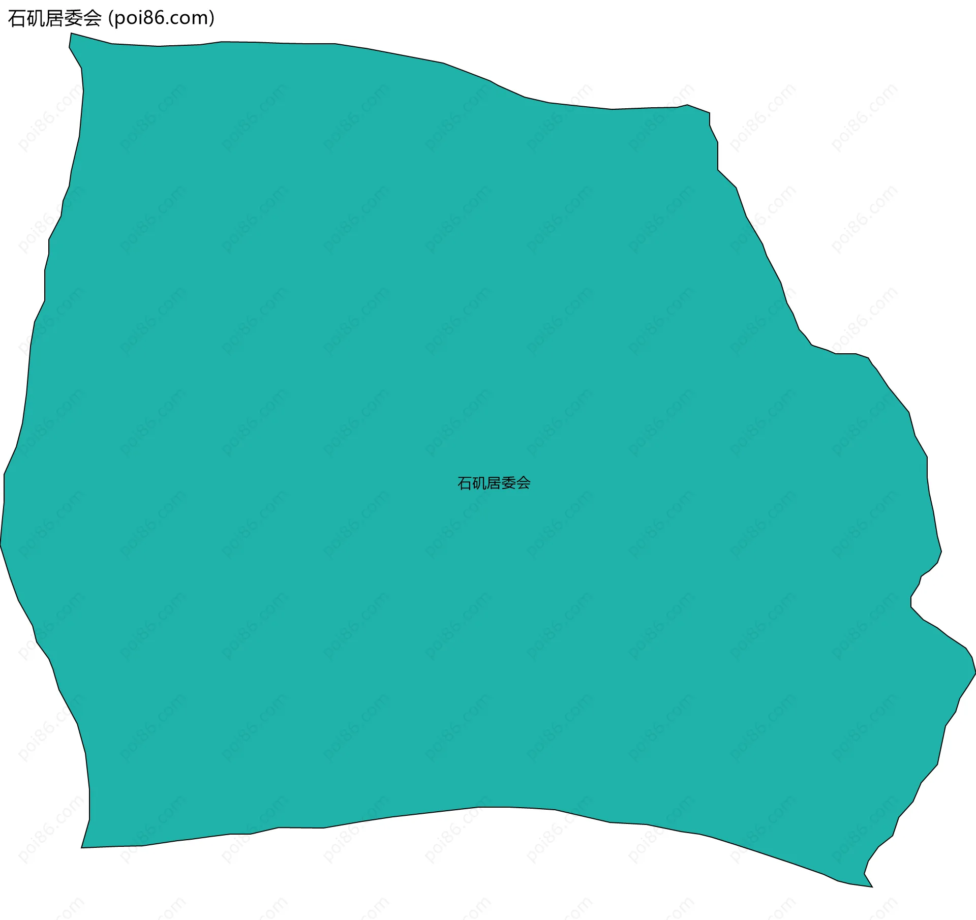 石矶居委会边界地图